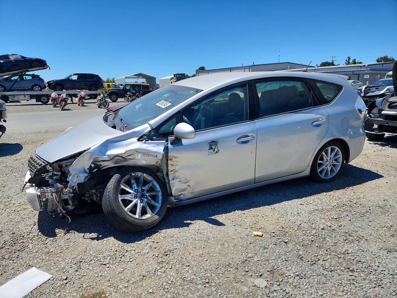 2012 Toyota Prius V Five Silver vin: JTDZN3EU4C3035262