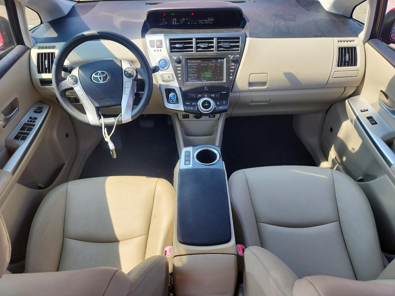 2012 Toyota Prius V Five Red vin: JTDZN3EU4C3042549