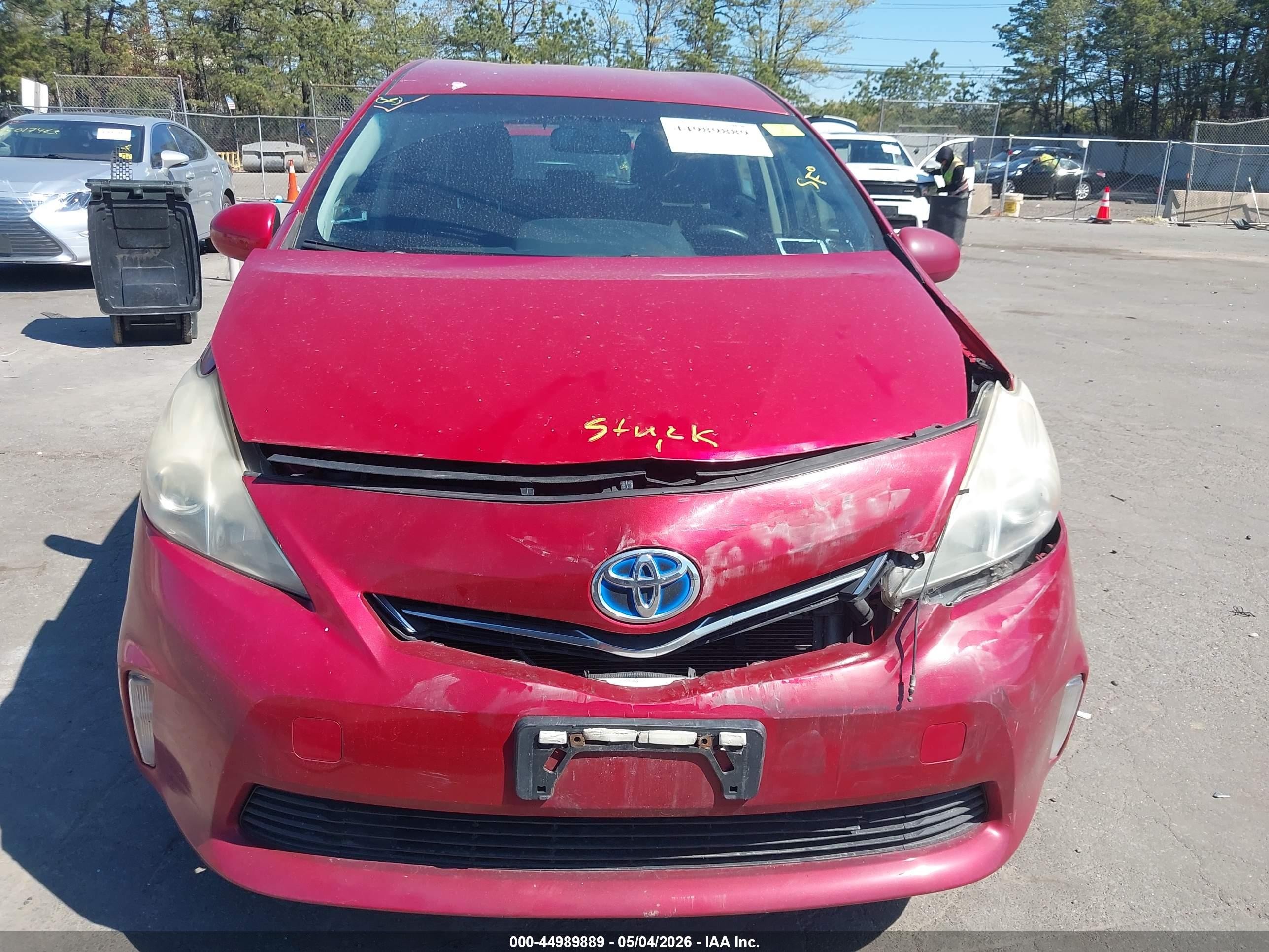 2012 Toyota Prius V Three Red vin: JTDZN3EU4C3129478
