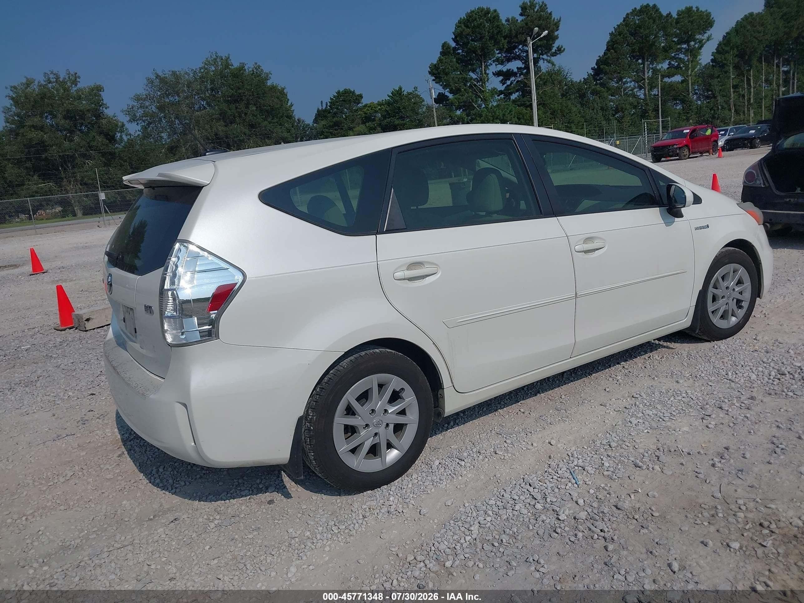 2013 Toyota Prius V Three White vin: JTDZN3EU4D3206657