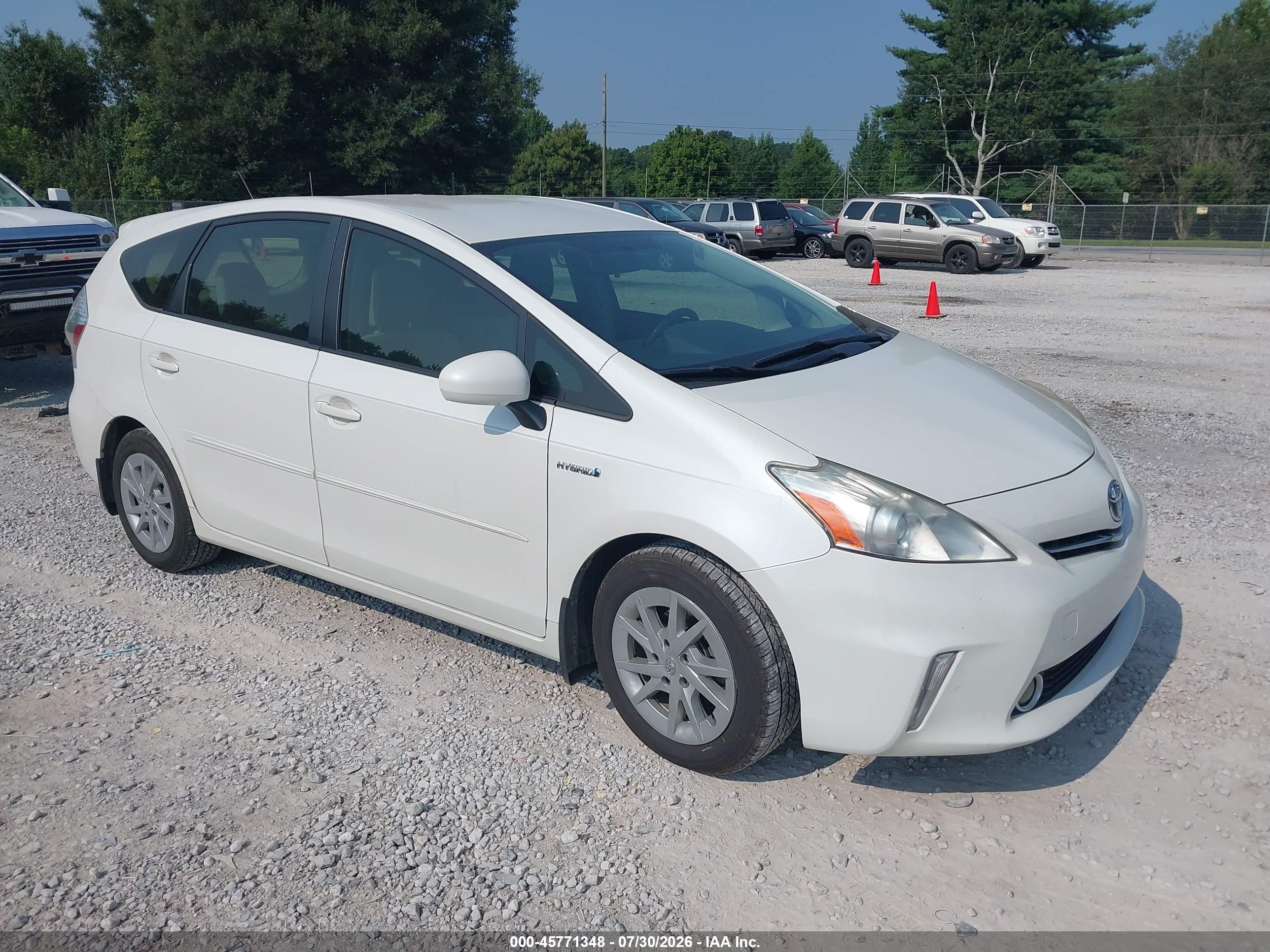 2013 Toyota Prius V Three White vin: JTDZN3EU4D3206657