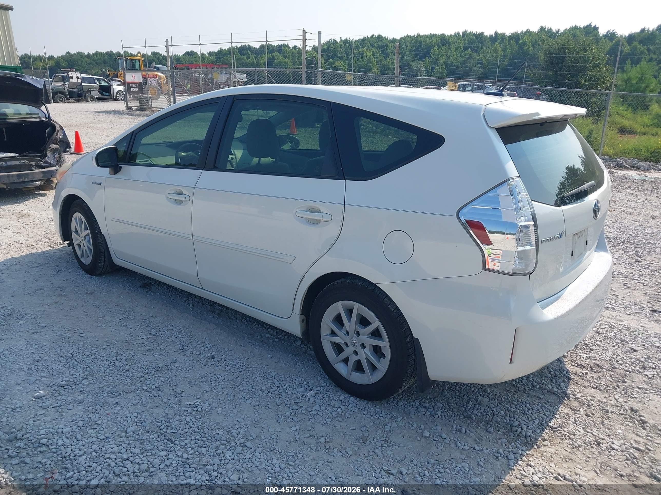 2013 Toyota Prius V Three White vin: JTDZN3EU4D3206657