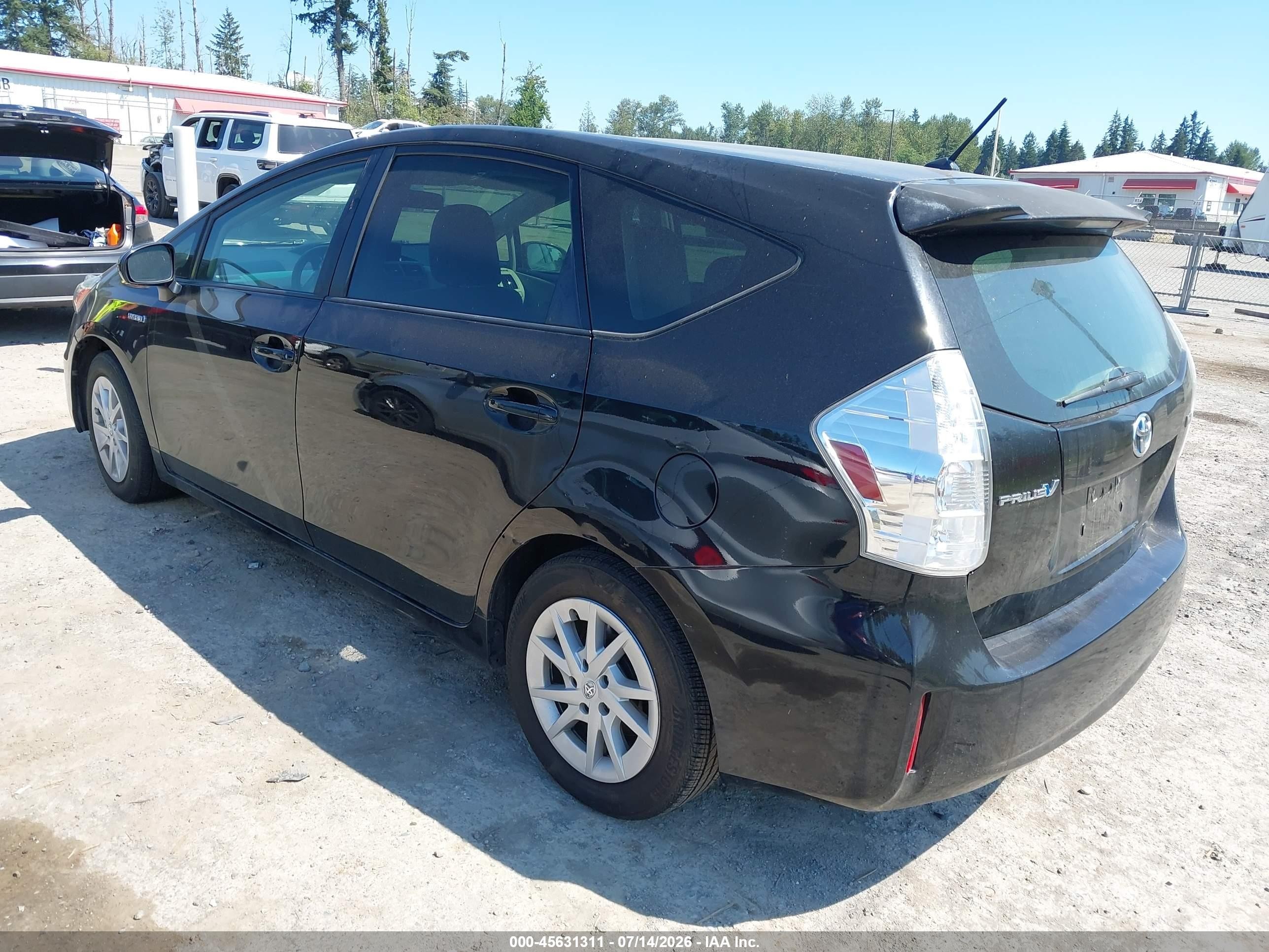 2013 Toyota Prius V Two Black vin: JTDZN3EU4D3221269