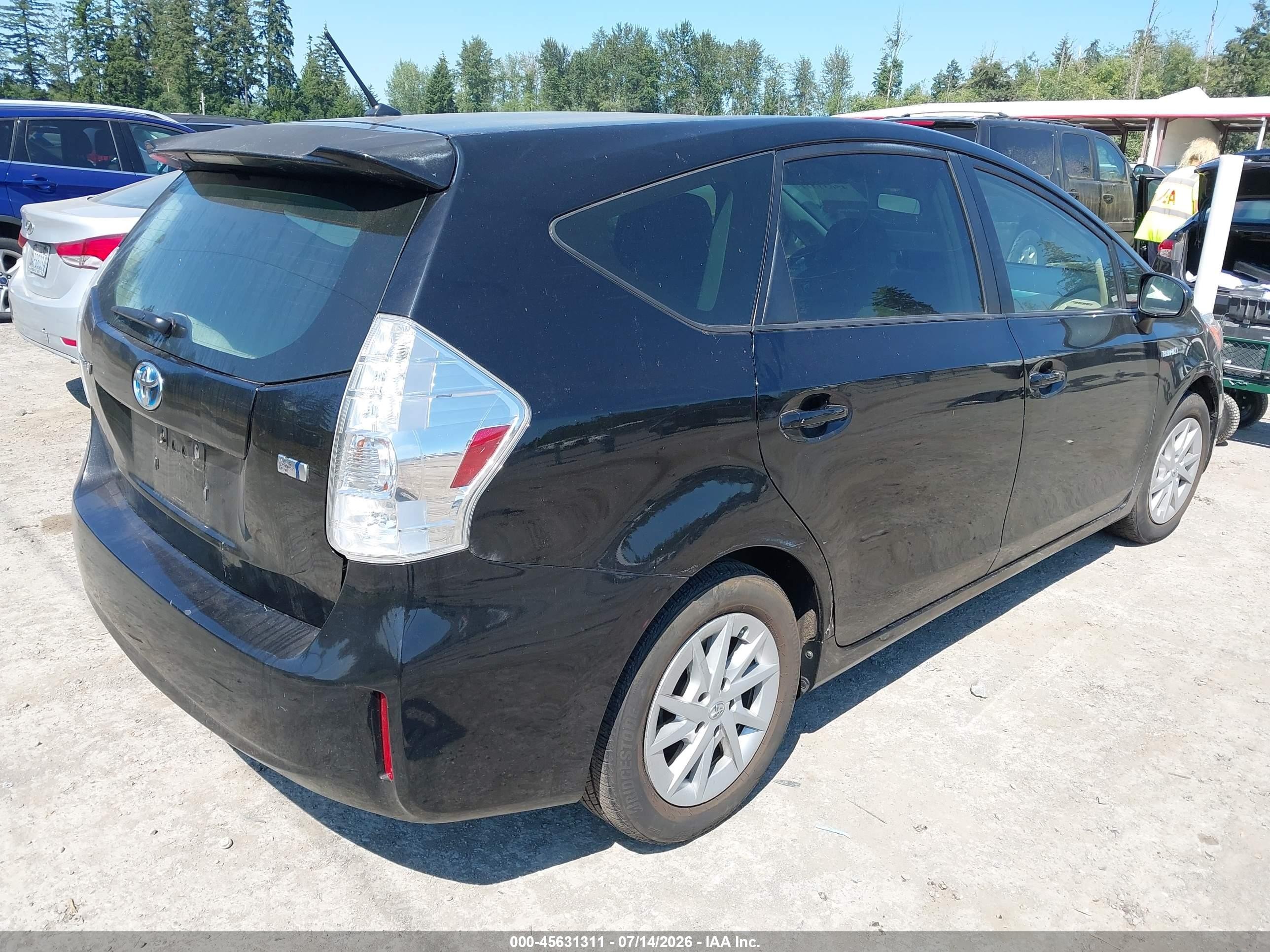 2013 Toyota Prius V Two Black vin: JTDZN3EU4D3221269