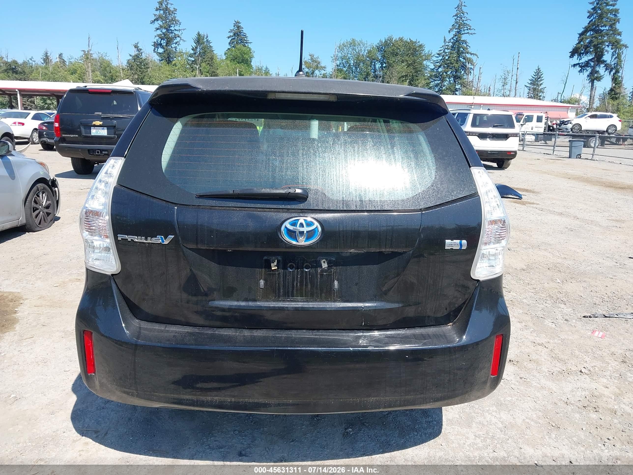 2013 Toyota Prius V Two Black vin: JTDZN3EU4D3221269
