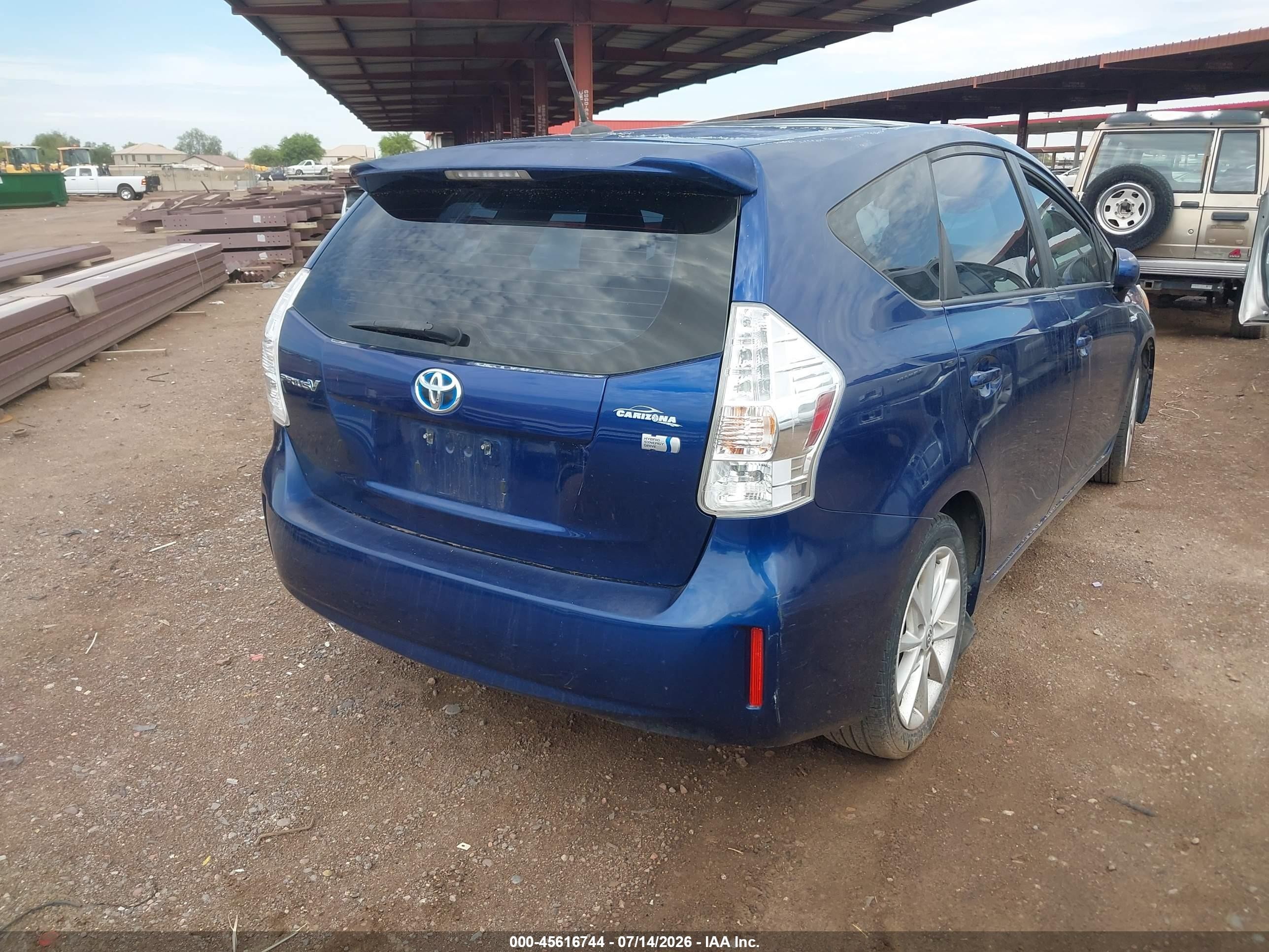 2013 Toyota Prius V Five Blue vin: JTDZN3EU4D3228271
