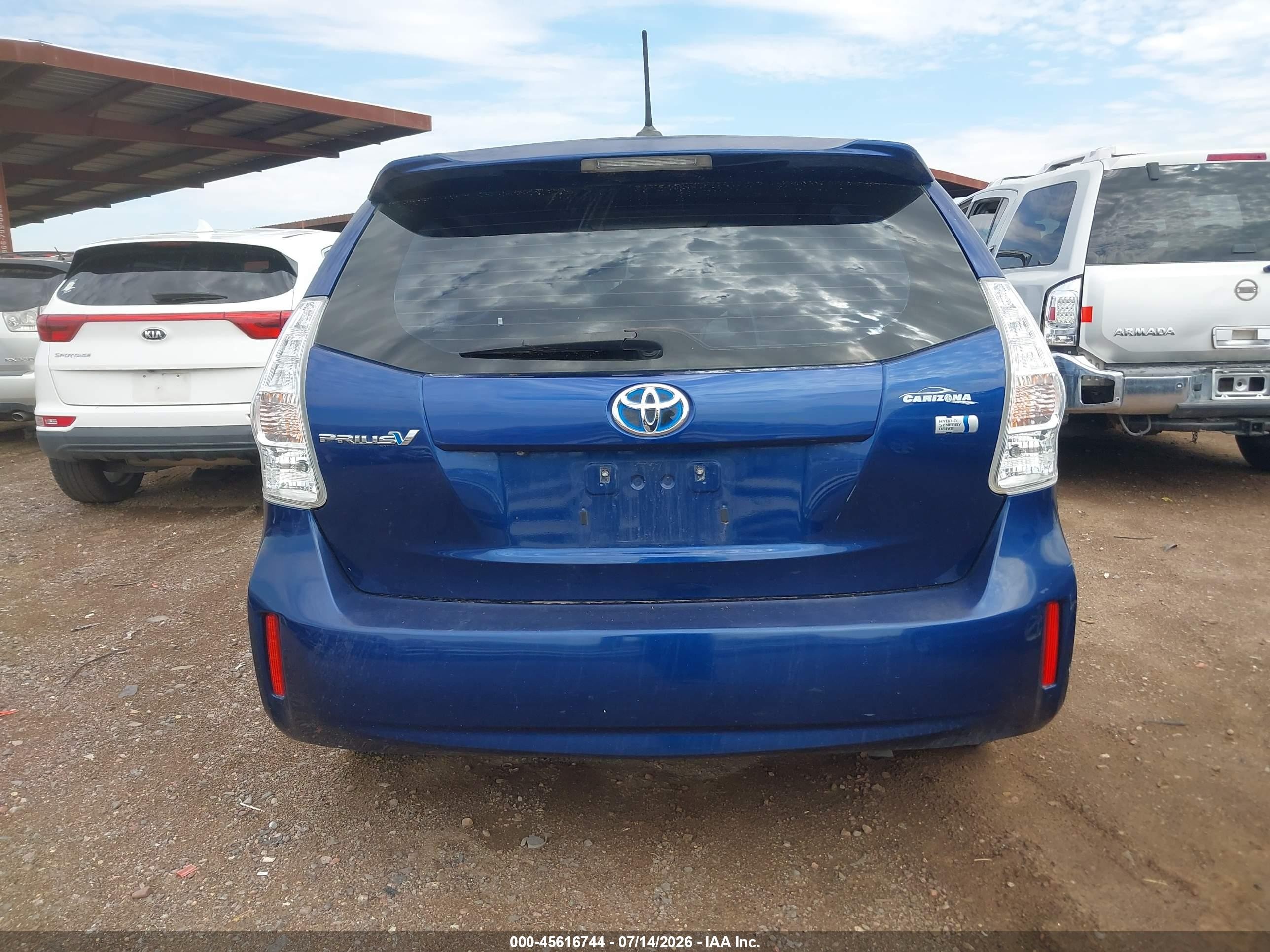 2013 Toyota Prius V Five Blue vin: JTDZN3EU4D3228271