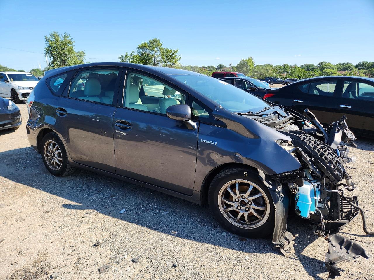 2013 Toyota Prius V Two Gray vin: JTDZN3EU4D3271380