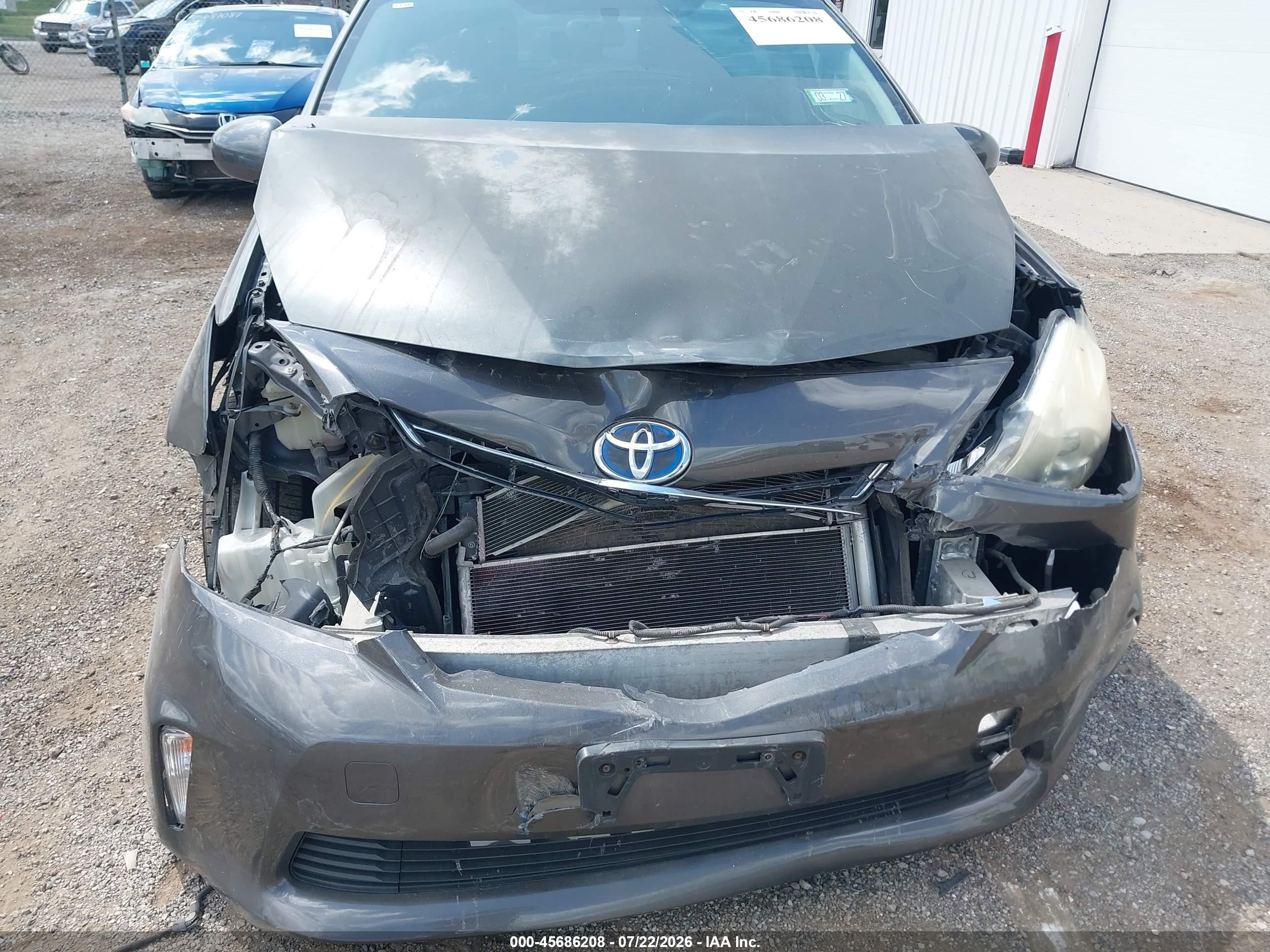 2013 Toyota Prius V Two Gray vin: JTDZN3EU4D3288177