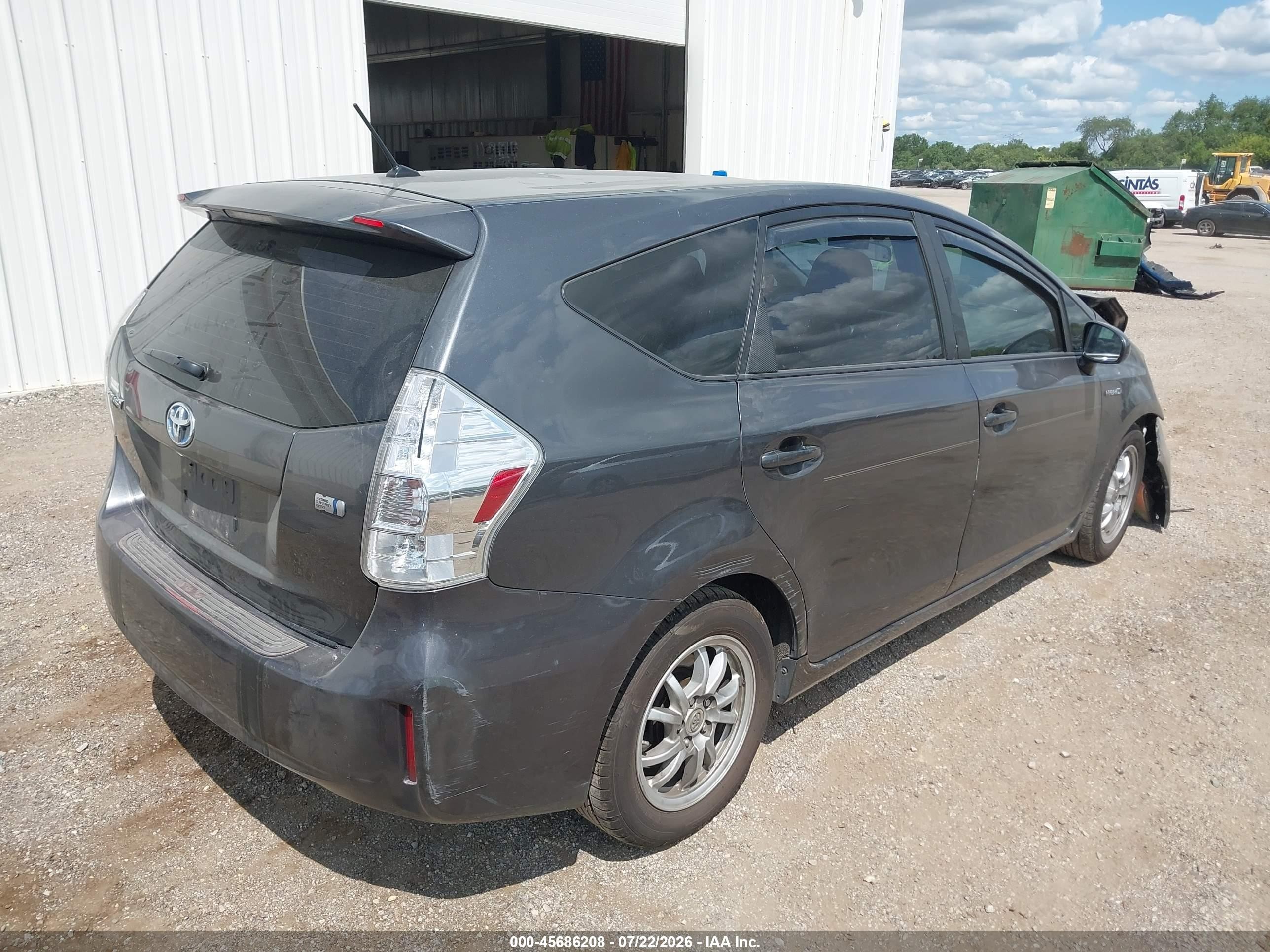 2013 Toyota Prius V Two Gray vin: JTDZN3EU4D3288177