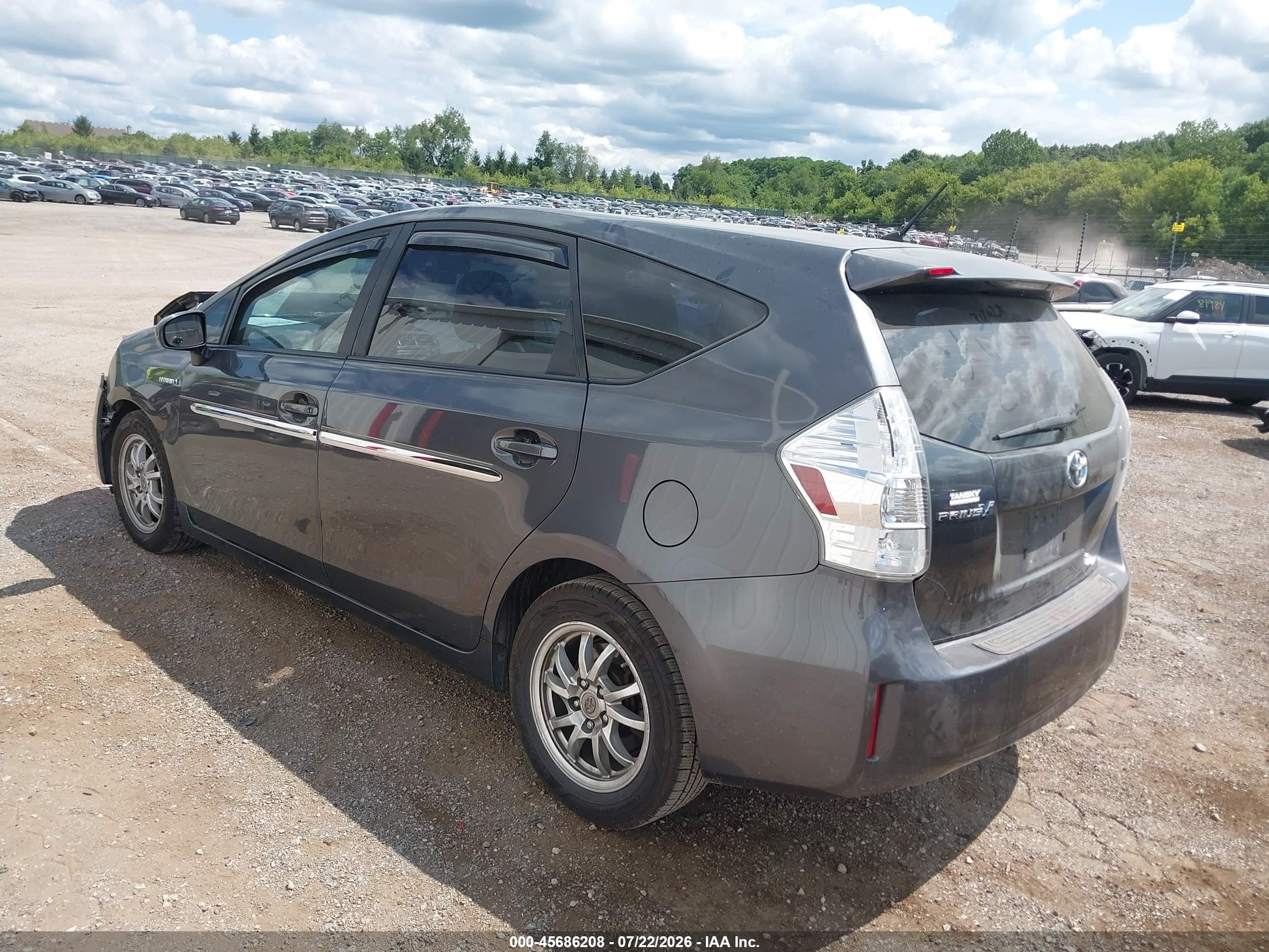 2013 Toyota Prius V Two Gray vin: JTDZN3EU4D3288177