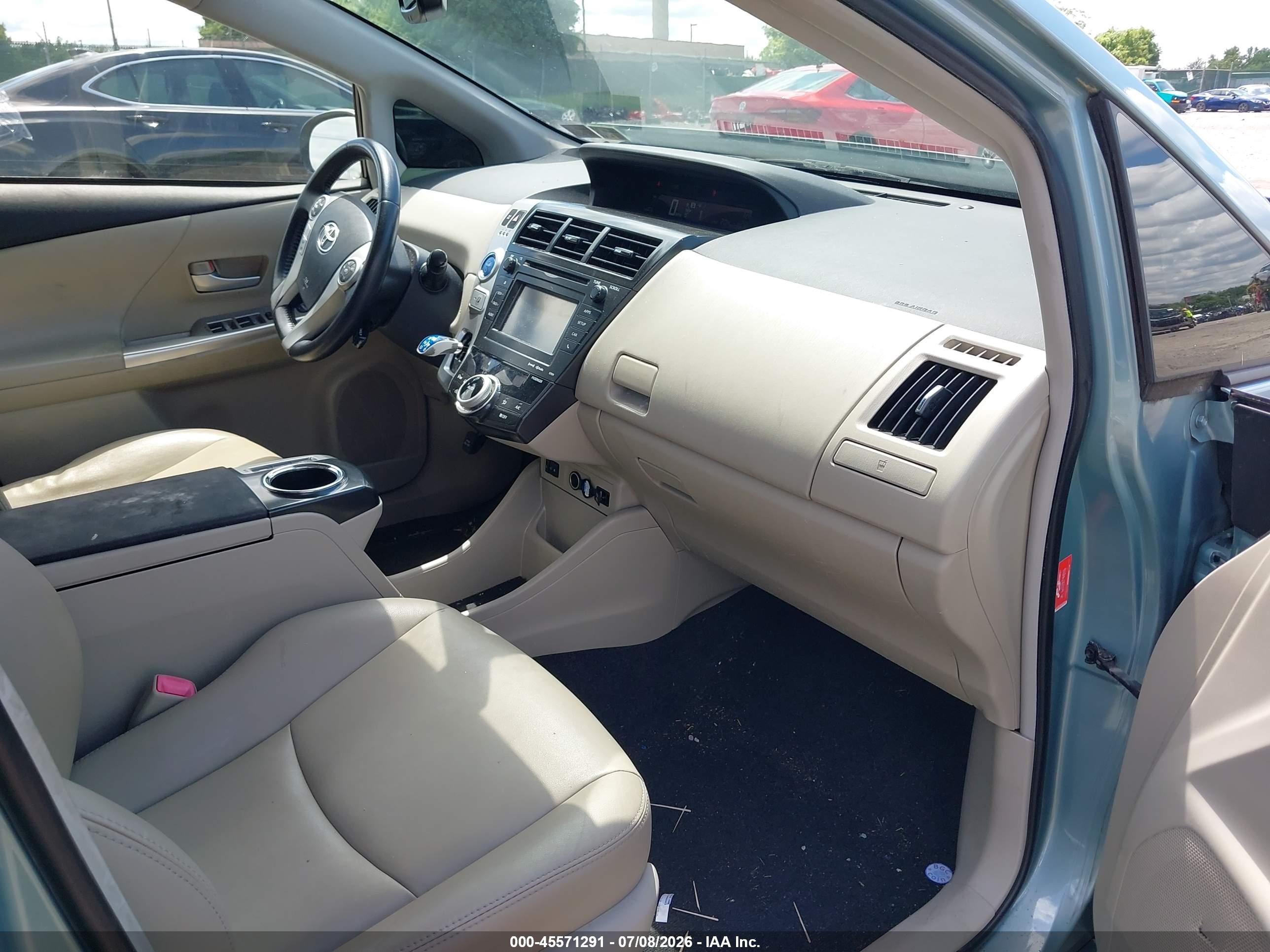 2014 Toyota Prius V Five Light Blue vin: JTDZN3EU4E3294658