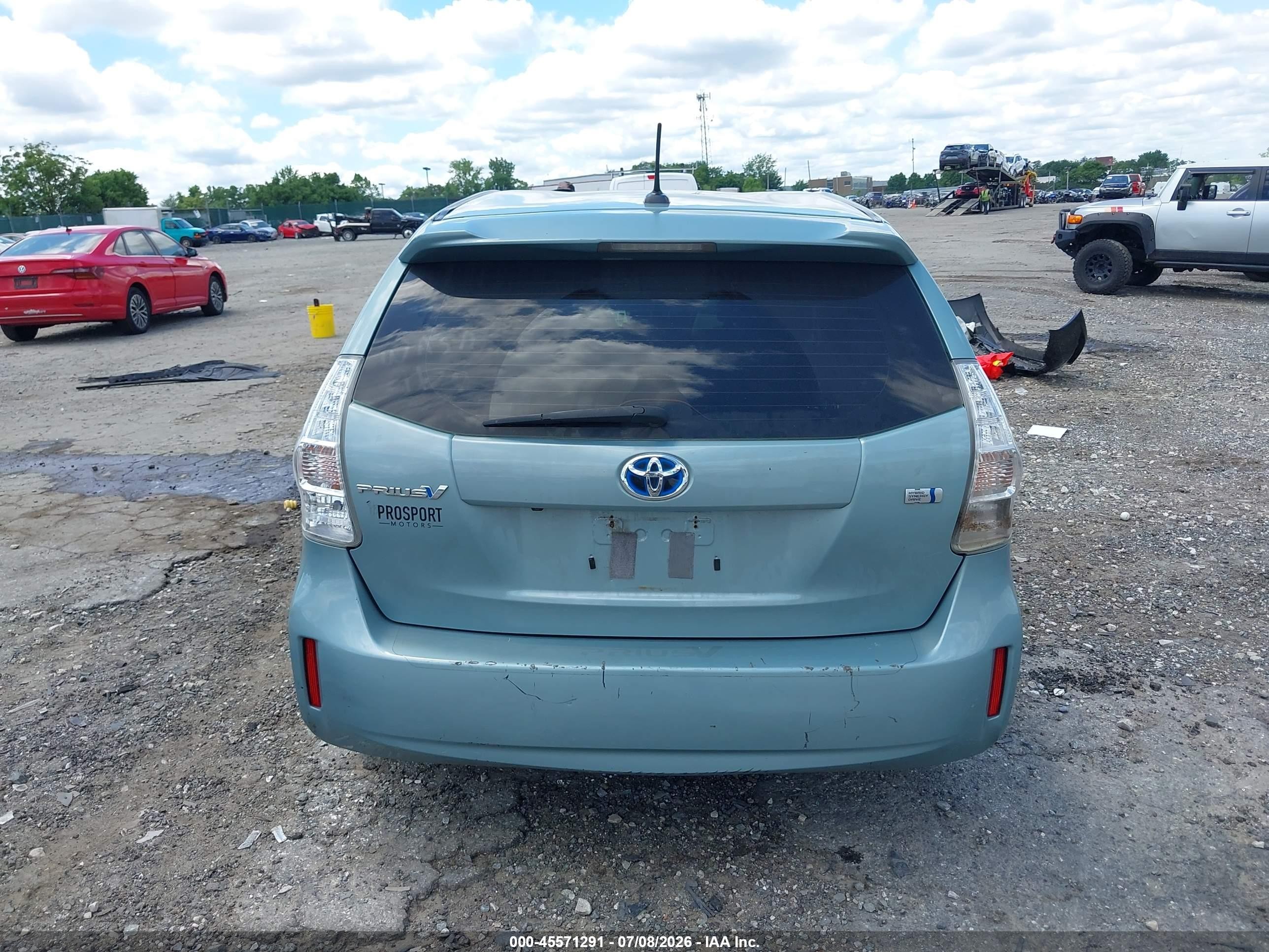 2014 Toyota Prius V Five Light Blue vin: JTDZN3EU4E3294658