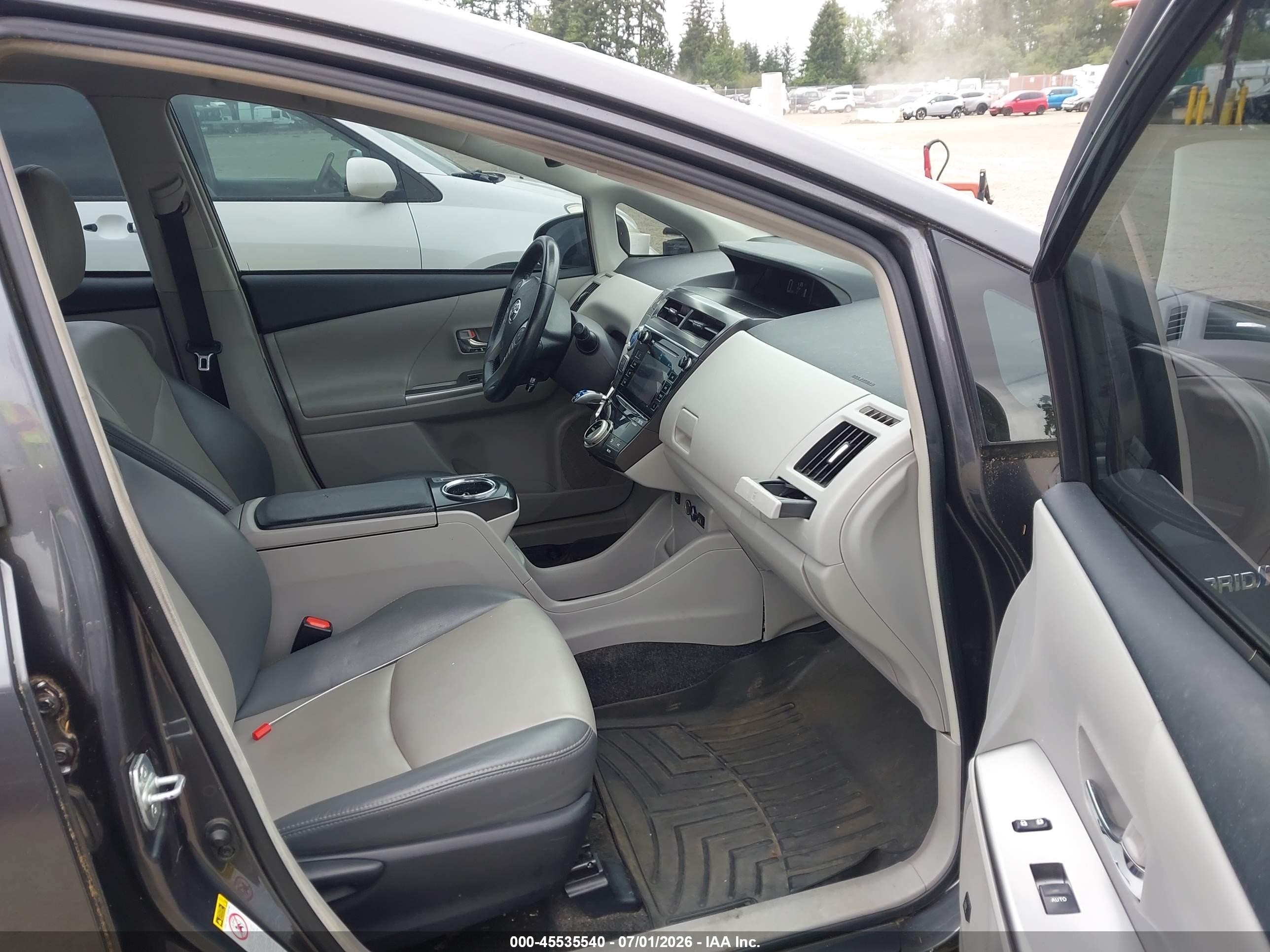 2015 Toyota Prius V Five Gray vin: JTDZN3EU4FJ027274