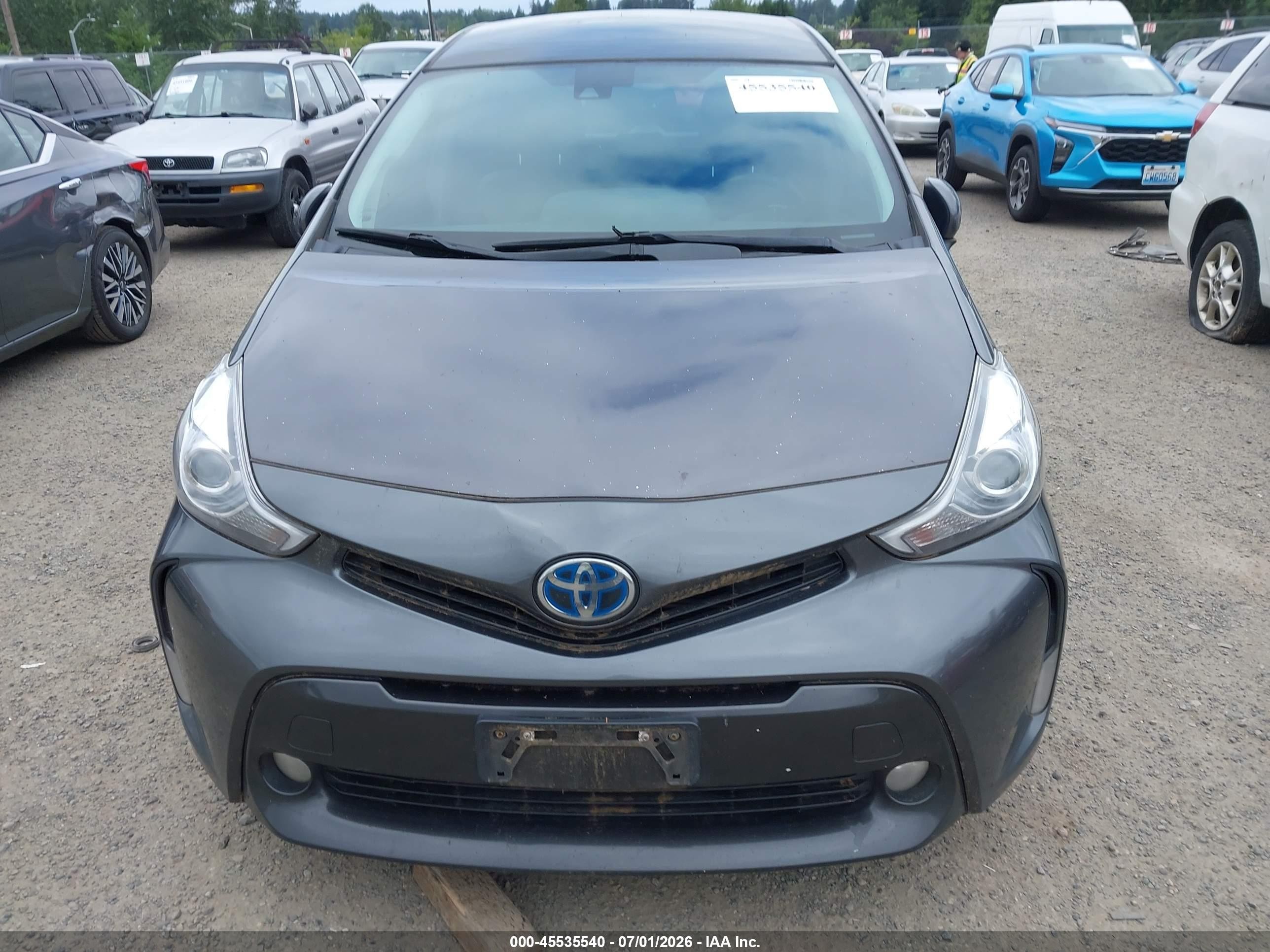 2015 Toyota Prius V Five Gray vin: JTDZN3EU4FJ027274
