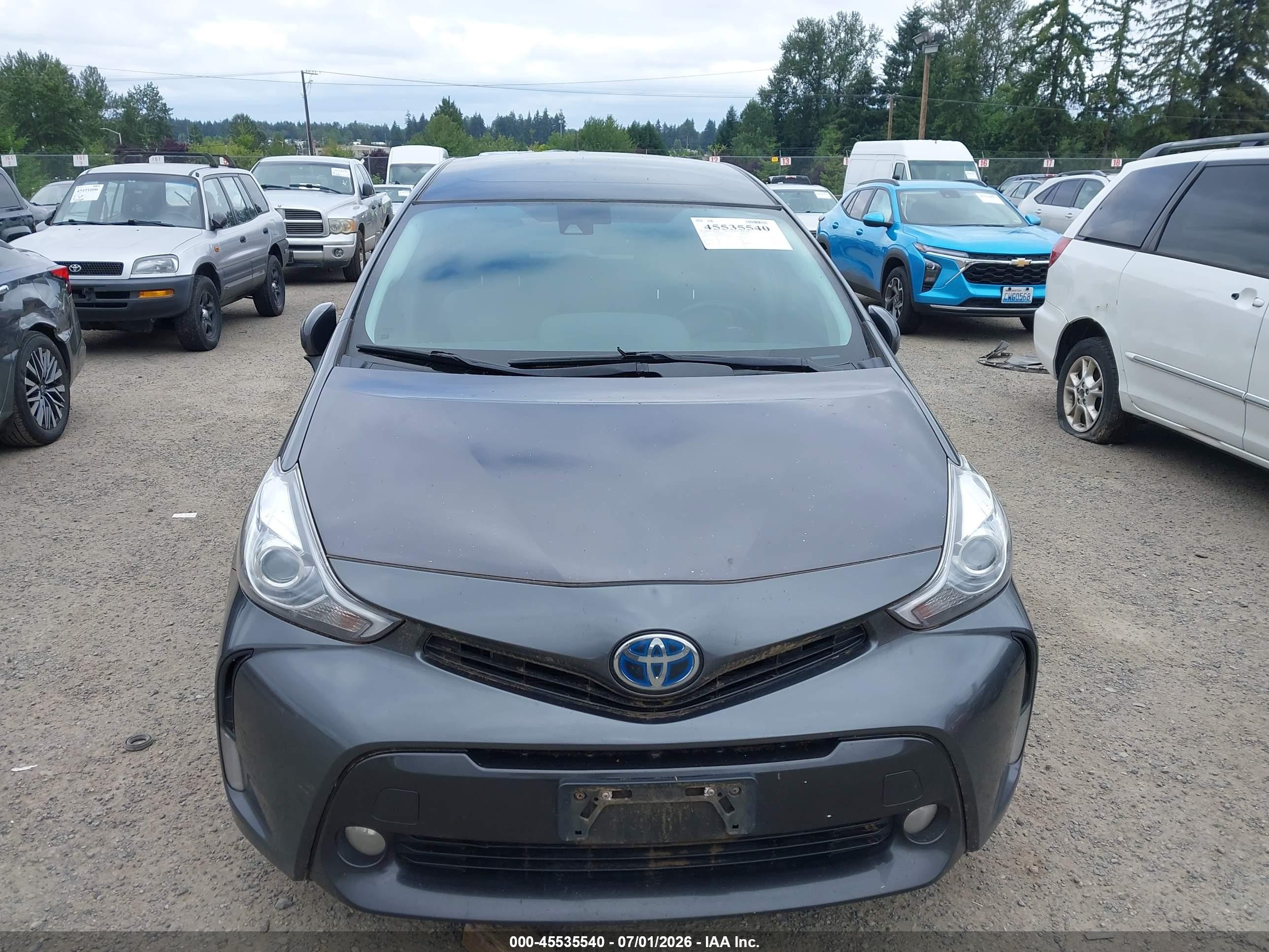 2015 Toyota Prius V Five Gray vin: JTDZN3EU4FJ027274