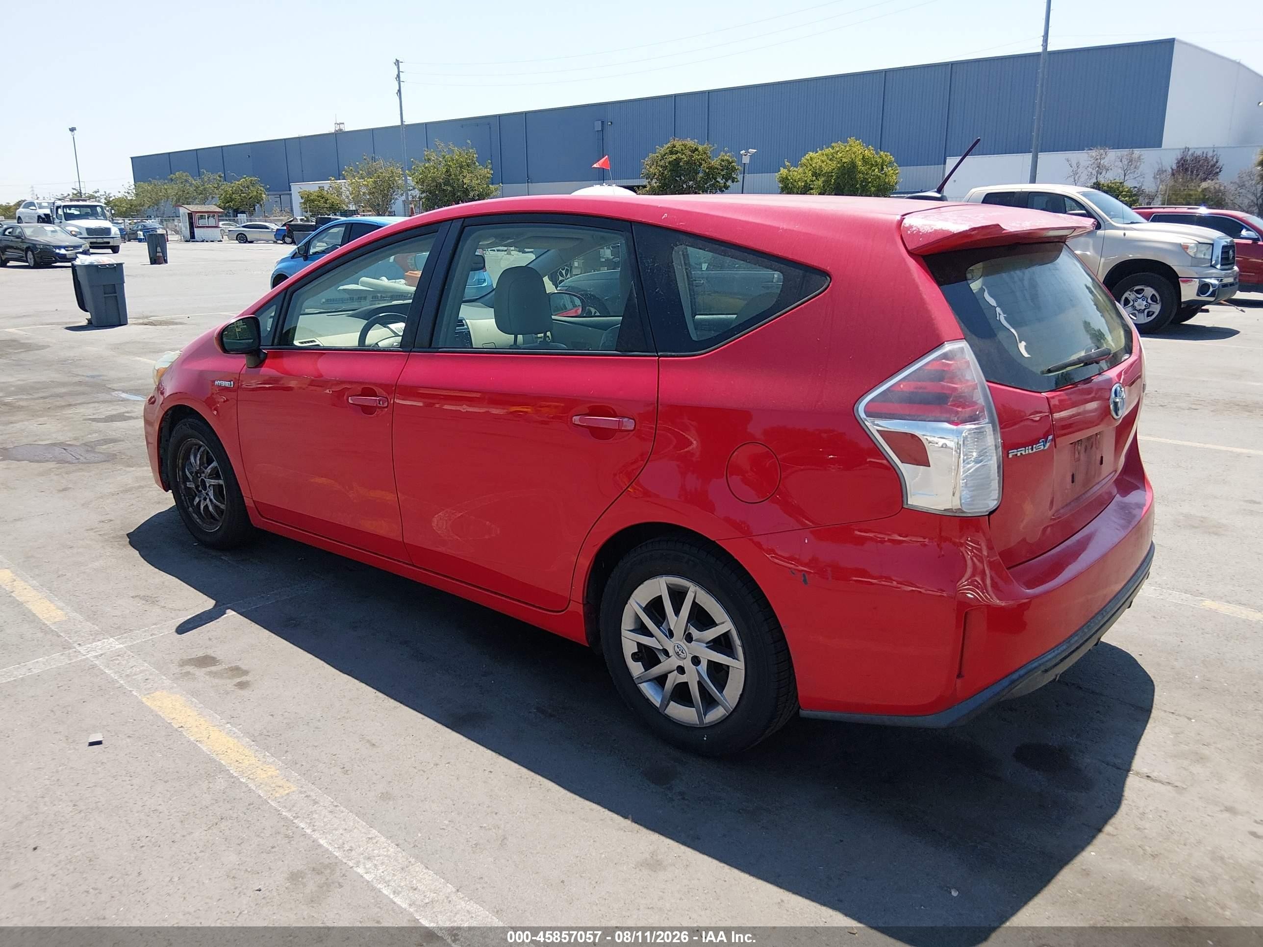 2015 Toyota Prius V Four Red vin: JTDZN3EU4FJ039330