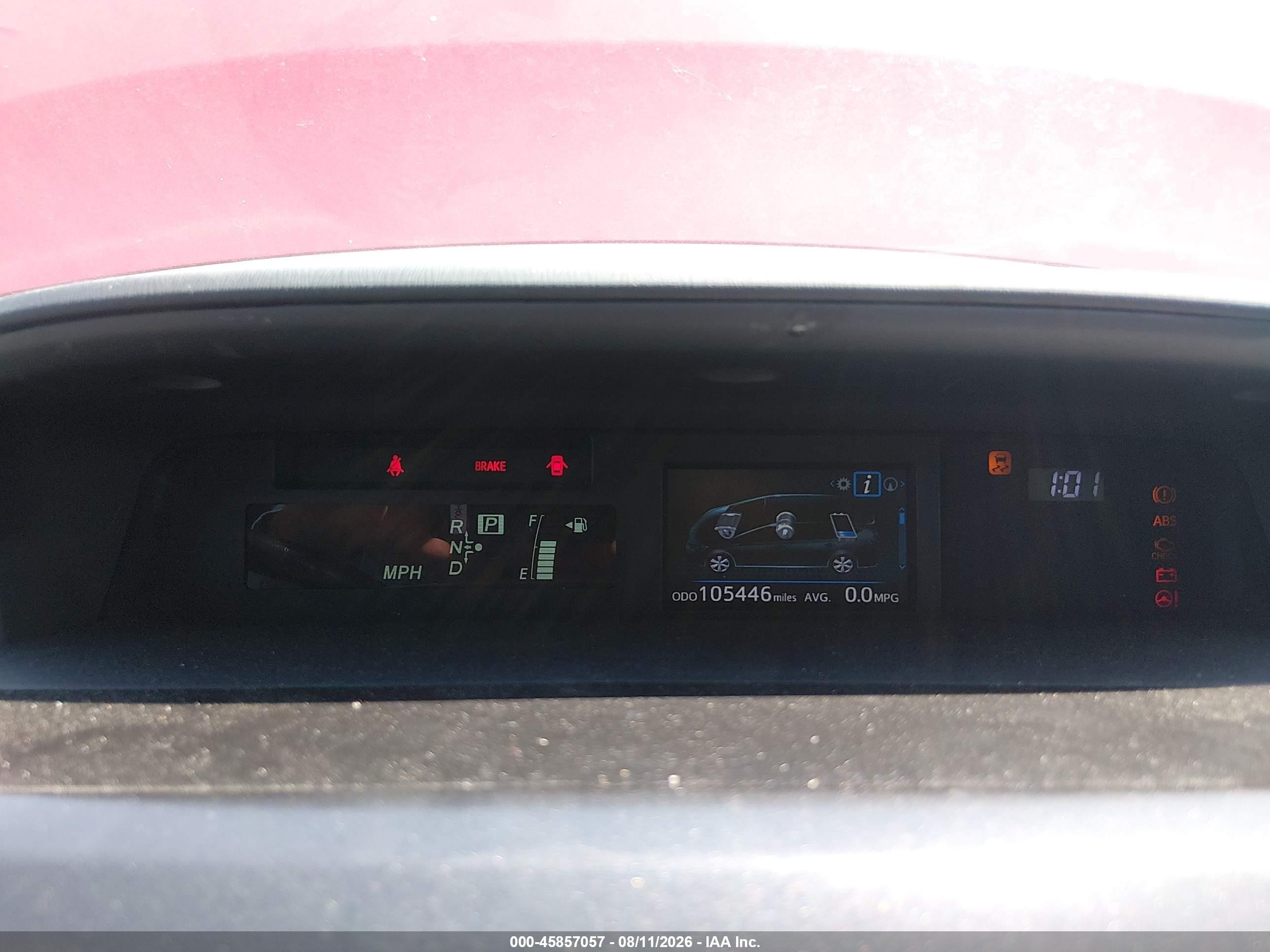 2015 Toyota Prius V Four Red vin: JTDZN3EU4FJ039330