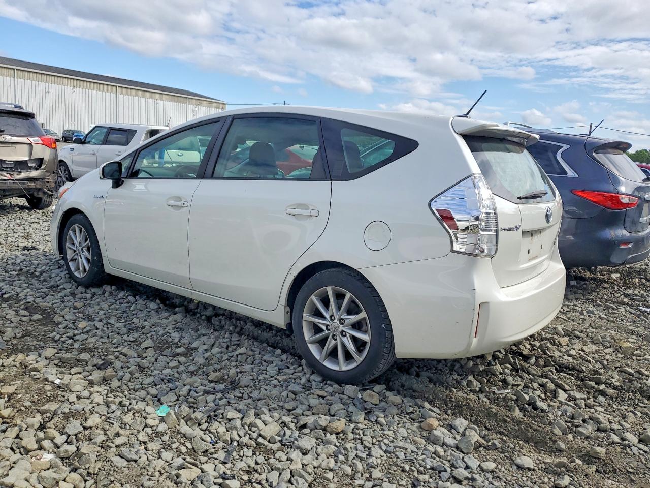 2012 Toyota Prius V Five White vin: JTDZN3EU5C3019782