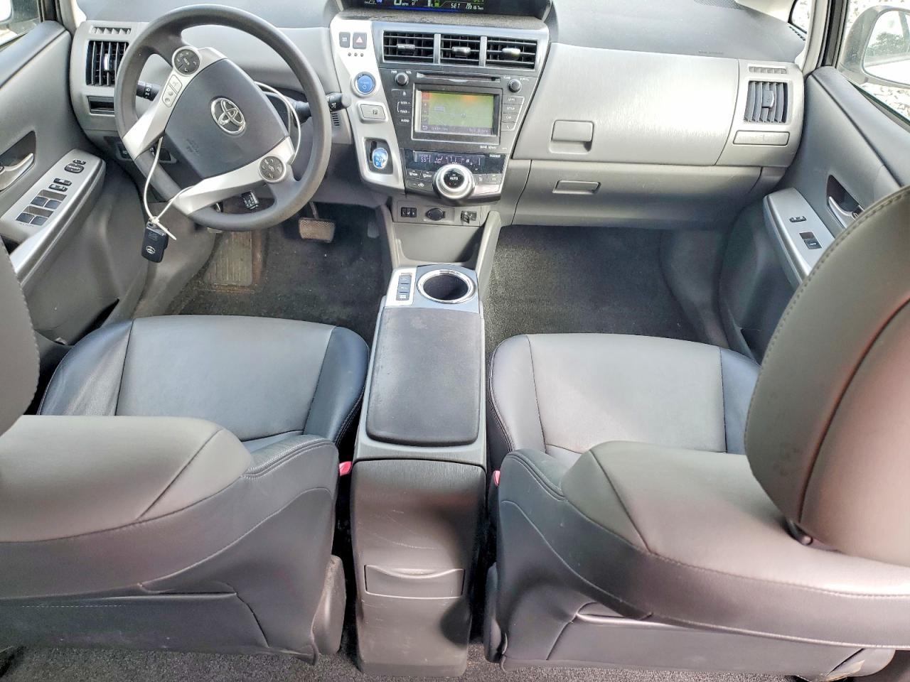 2012 Toyota Prius V Five White vin: JTDZN3EU5C3019782