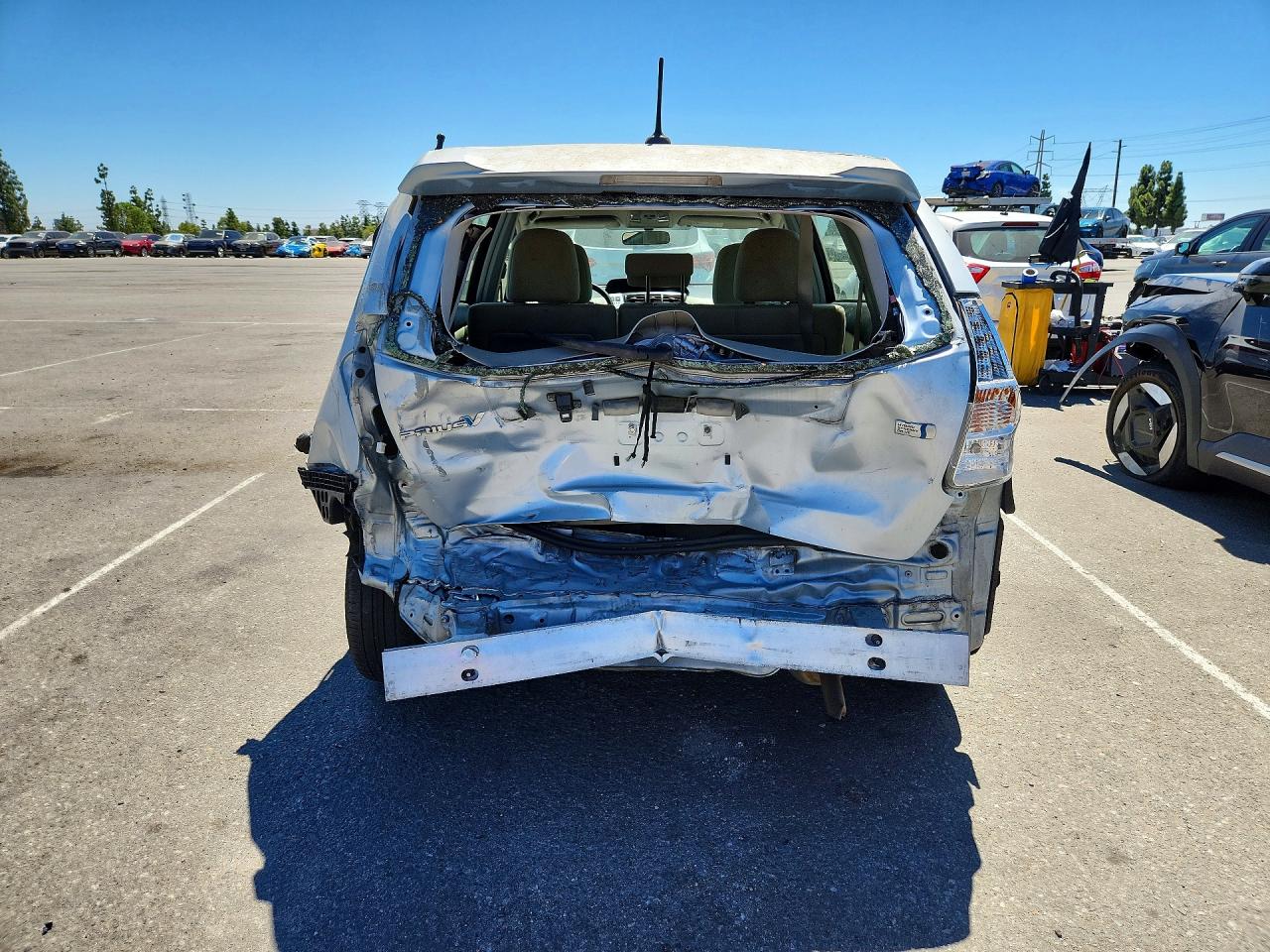 2012 Toyota Prius V Three Blue vin: JTDZN3EU5C3115606