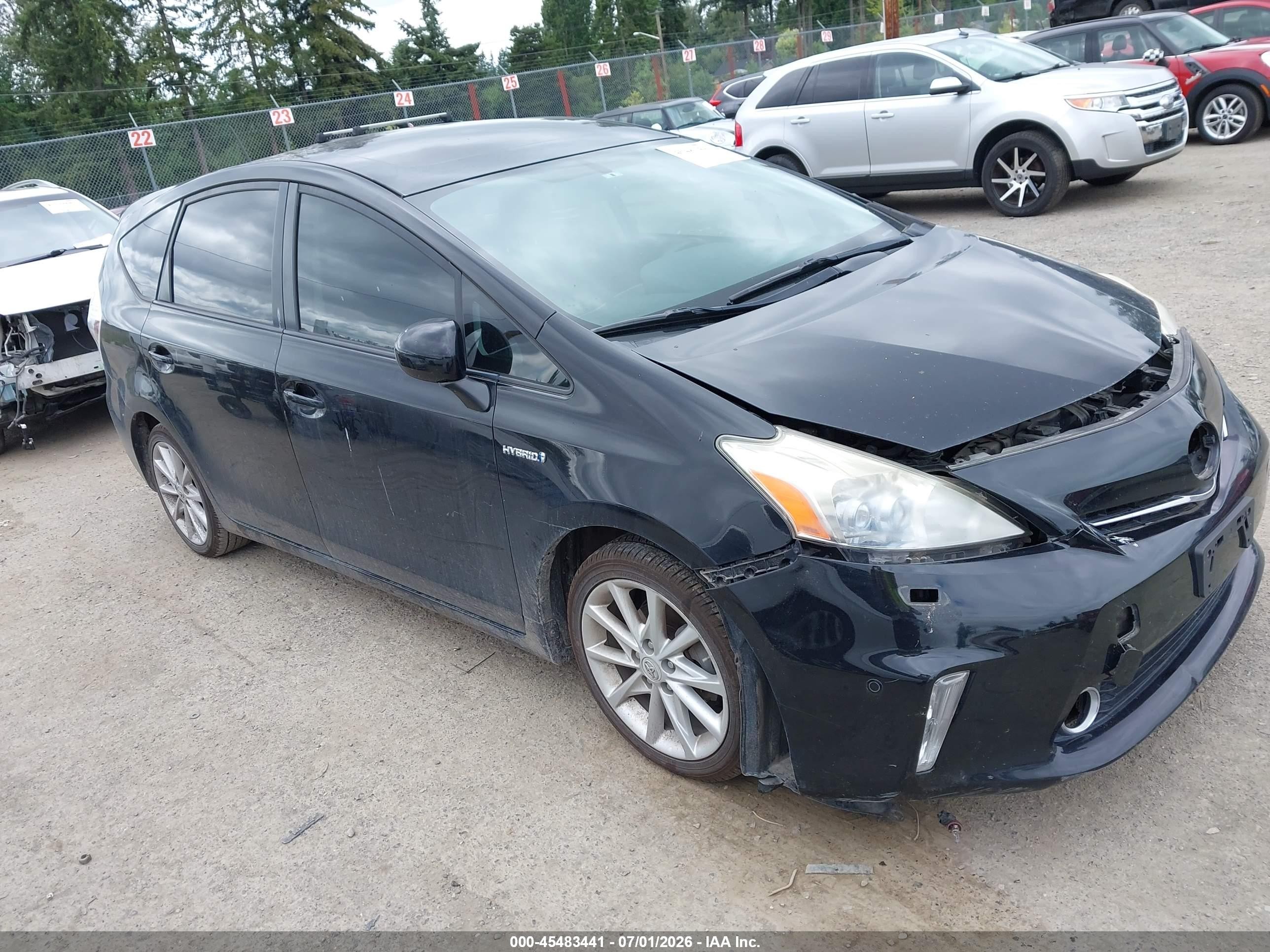 2012 Toyota Prius V Five Black vin: JTDZN3EU5C3126797