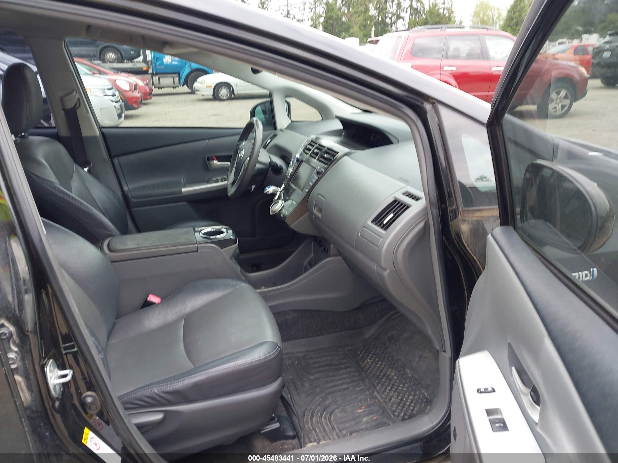 2012 Toyota Prius V Five Black vin: JTDZN3EU5C3126797