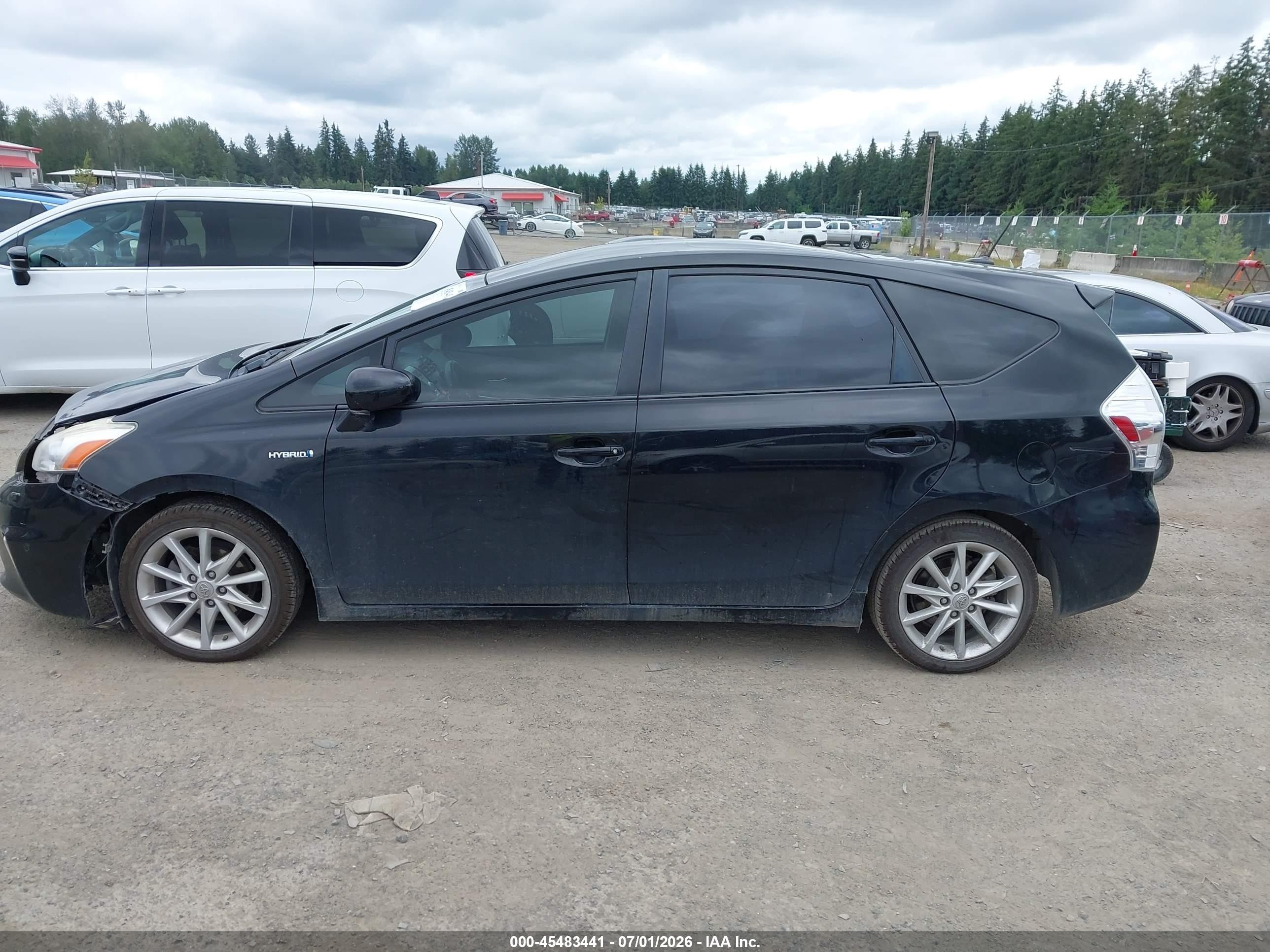 2012 Toyota Prius V Five Black vin: JTDZN3EU5C3126797