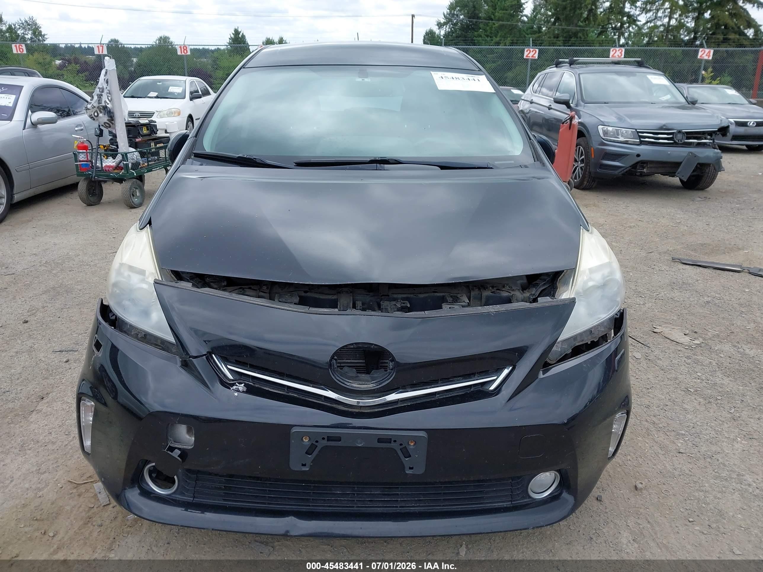 2012 Toyota Prius V Five Black vin: JTDZN3EU5C3126797