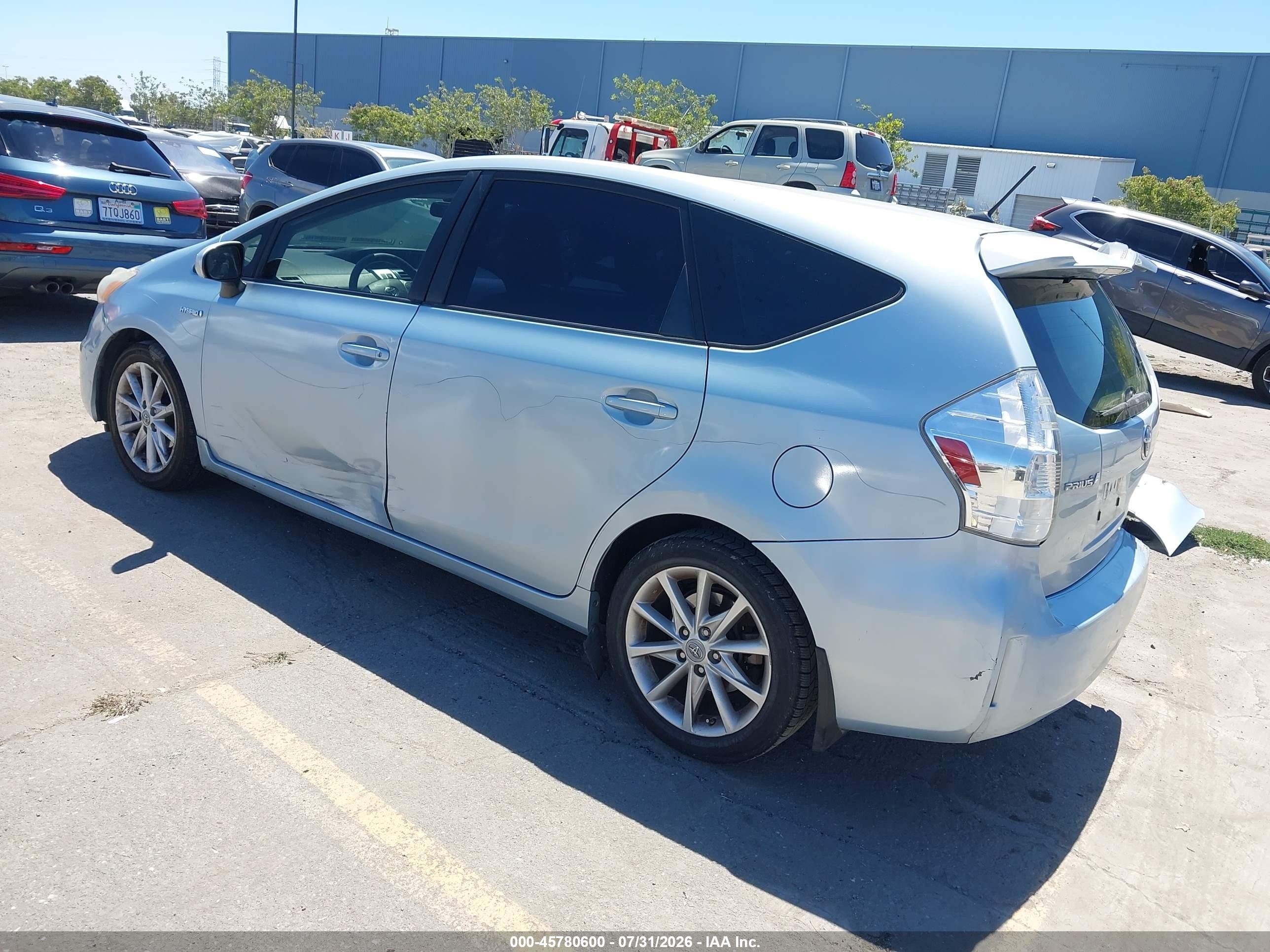 2012 Toyota Prius V Two Blue vin: JTDZN3EU5C3141784