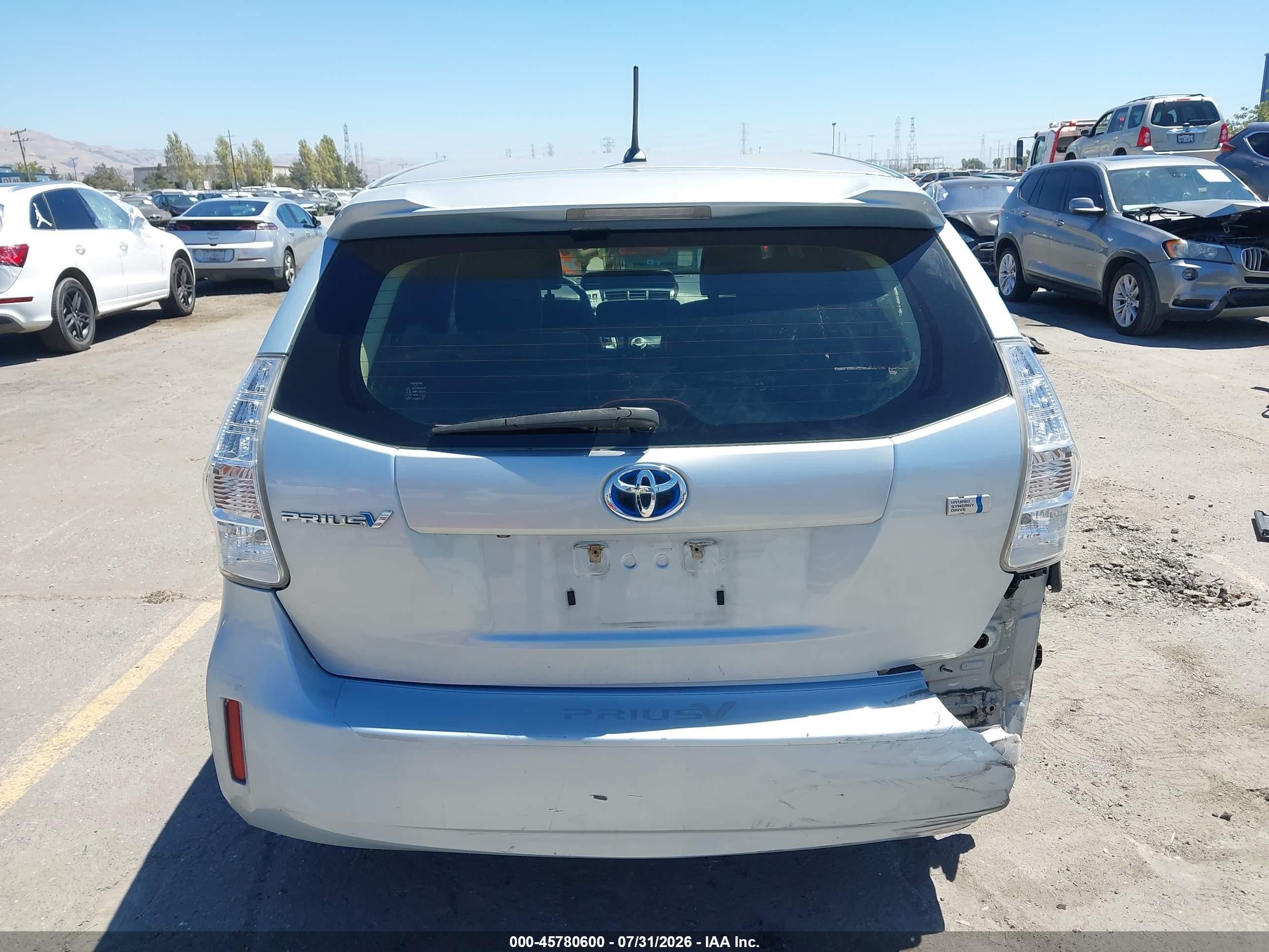 2012 Toyota Prius V Two Blue vin: JTDZN3EU5C3141784