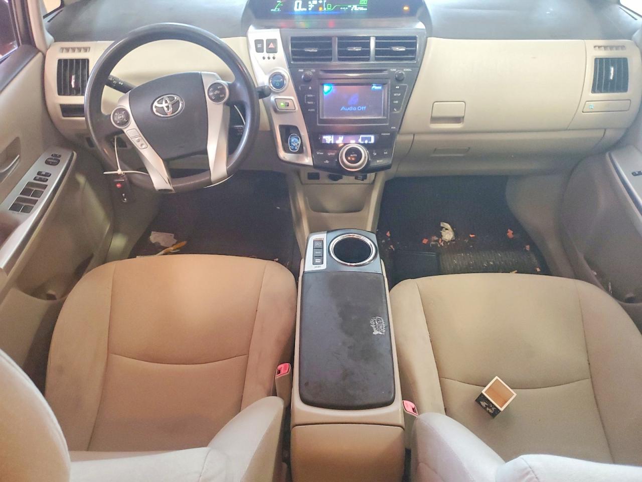 2012 Toyota Prius V Two Red vin: JTDZN3EU5C3186000