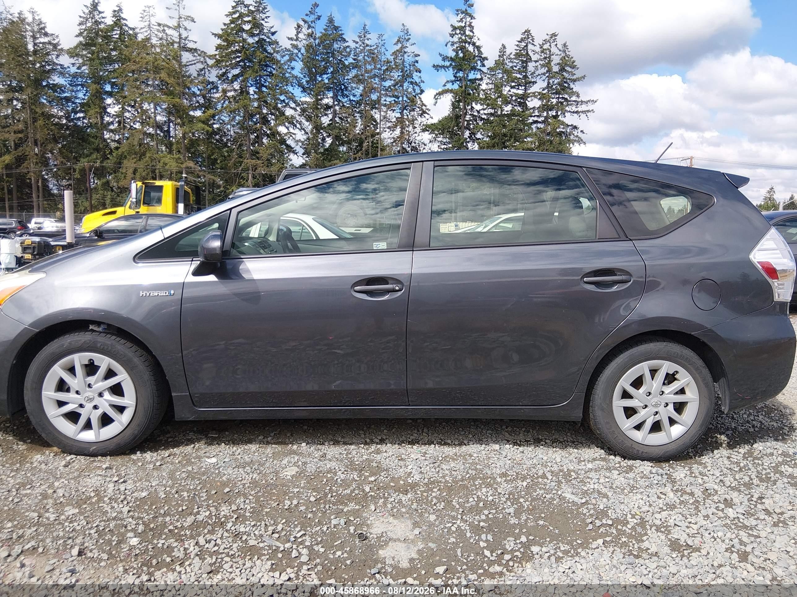 2013 Toyota Prius V Three Серый vin: JTDZN3EU5D3187245