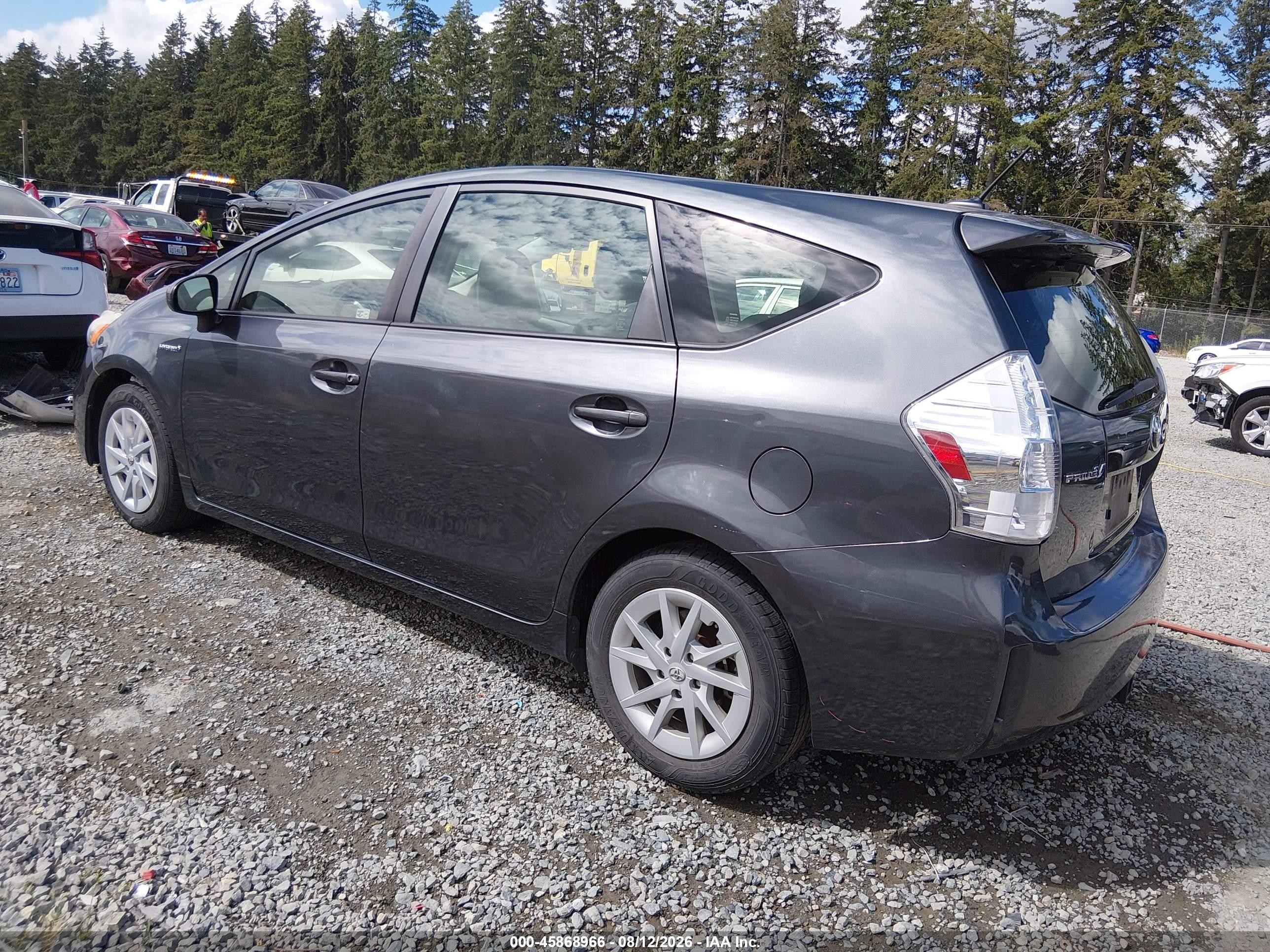 2013 Toyota Prius V Three Серый vin: JTDZN3EU5D3187245