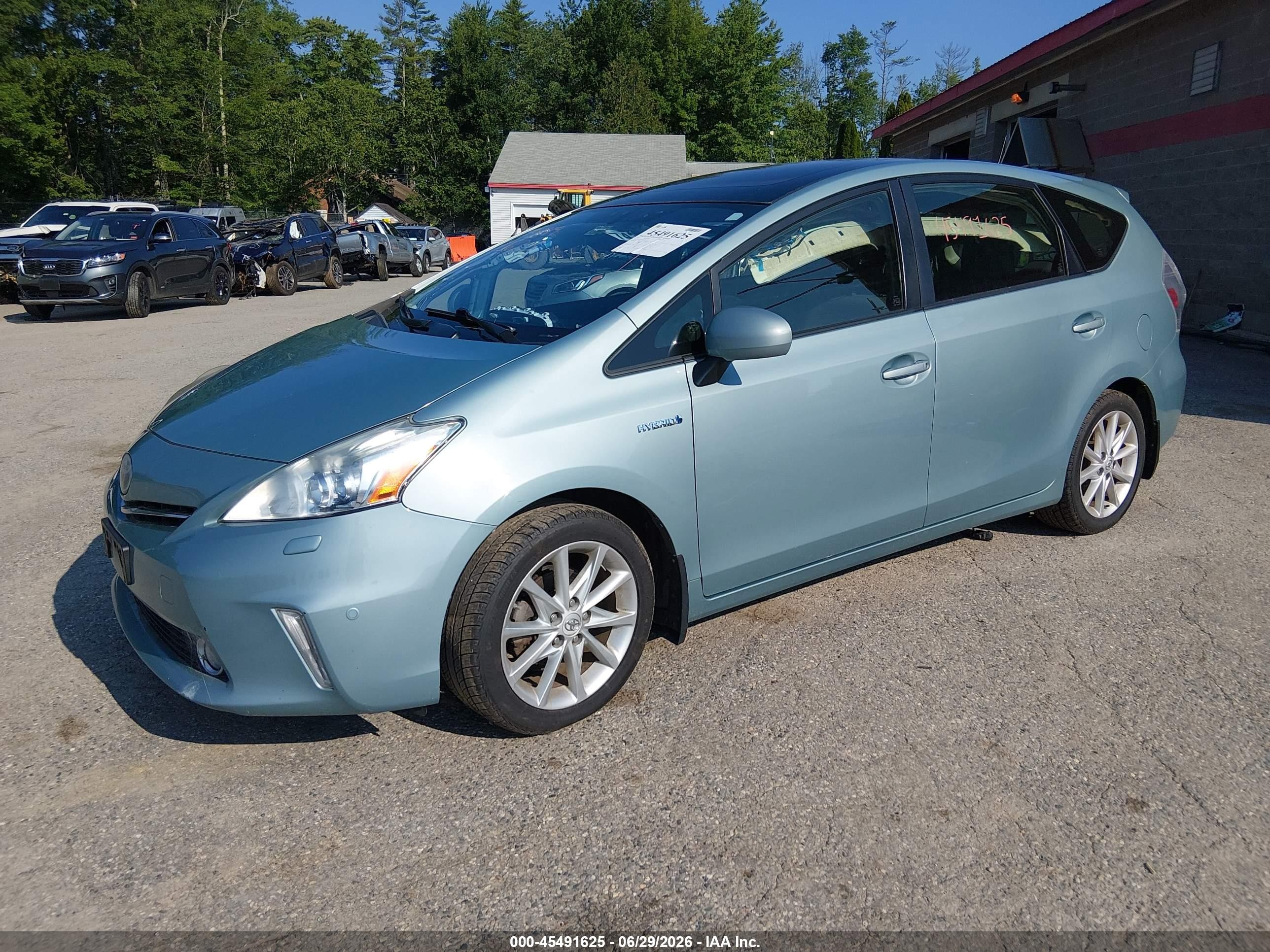 2013 Toyota Prius V Five Blue vin: JTDZN3EU5D3190968
