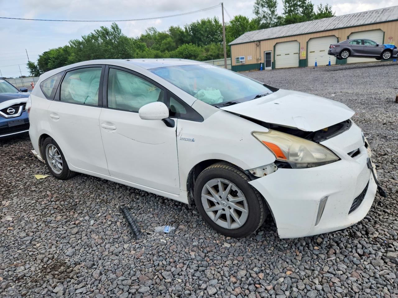 2013 Toyota Prius V Two White vin: JTDZN3EU5D3232149