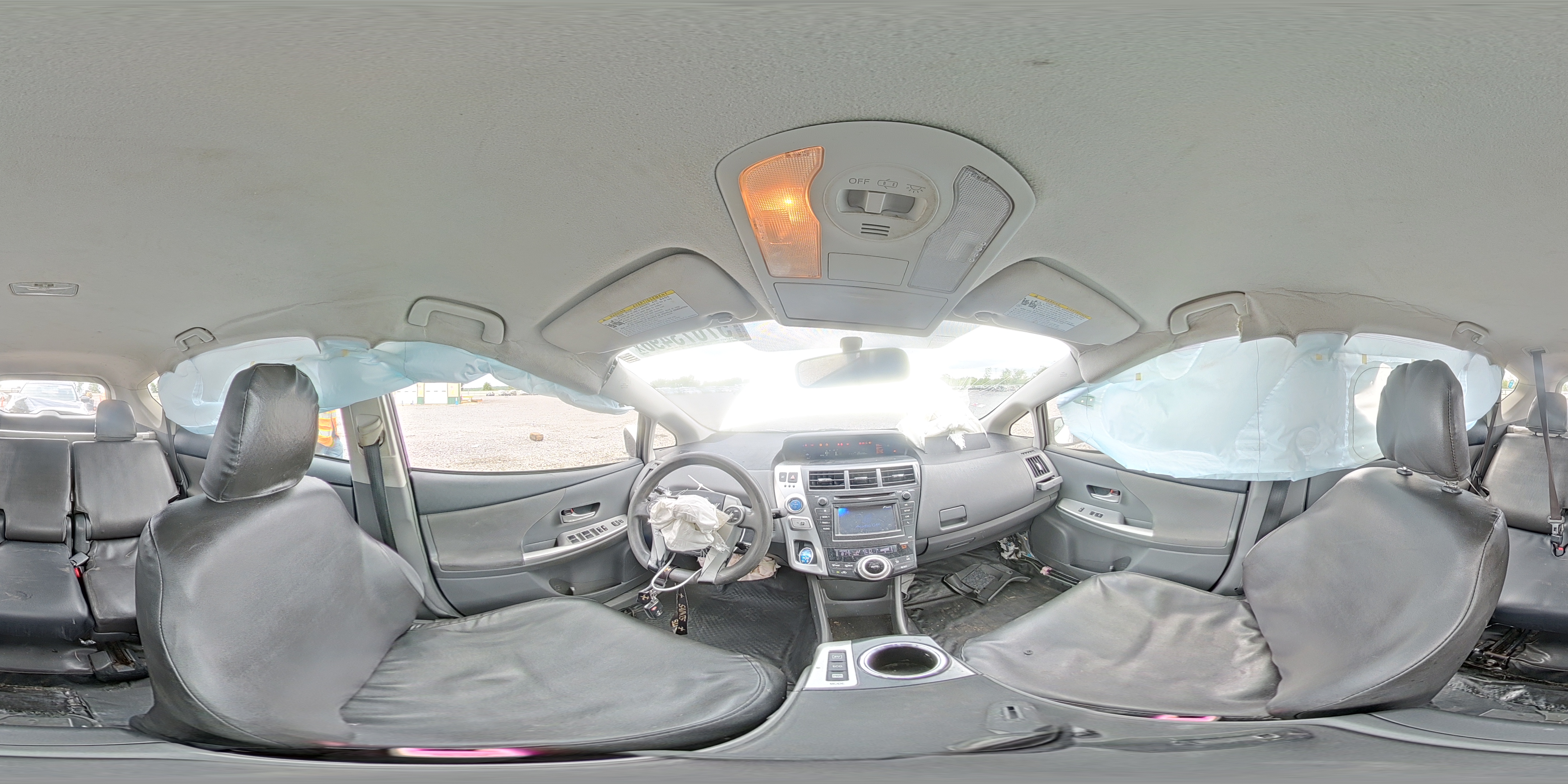 2013 Toyota Prius V Two White vin: JTDZN3EU5D3232149