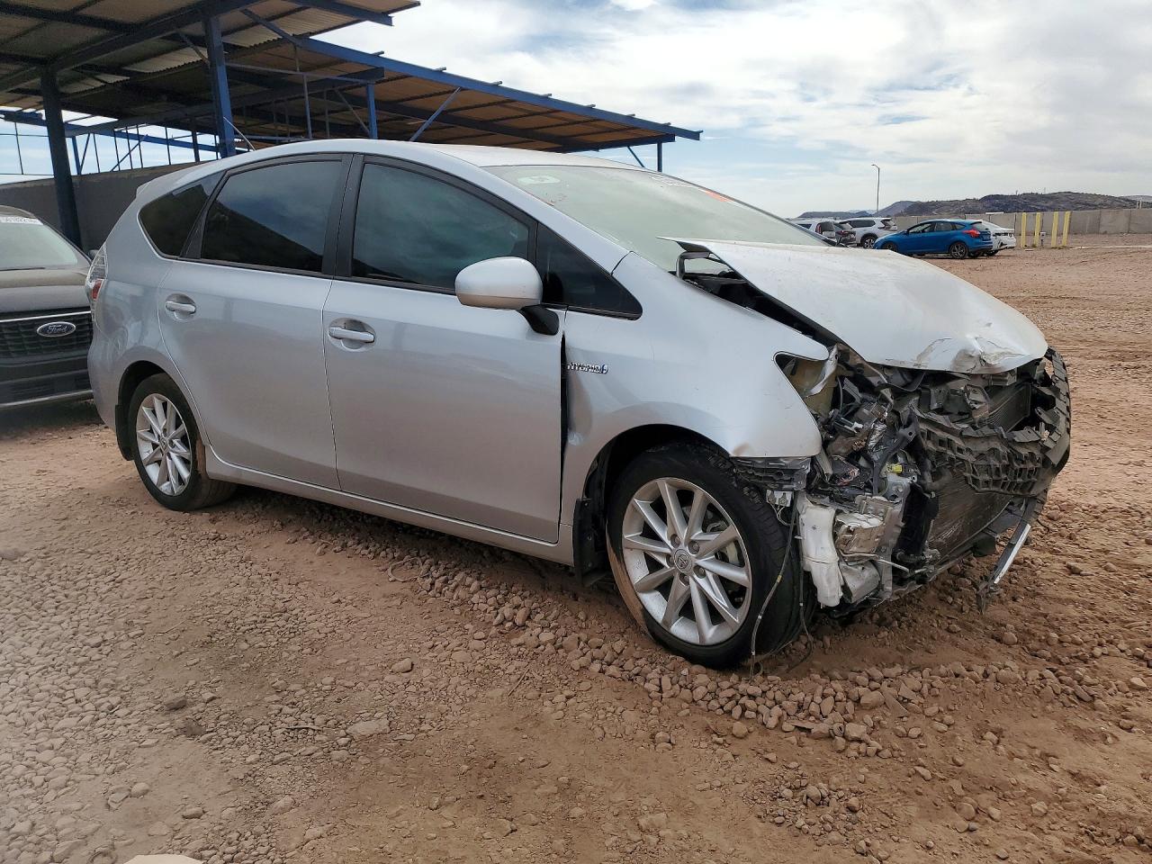 2013 Toyota Prius V Five Silver vin: JTDZN3EU5D3266527