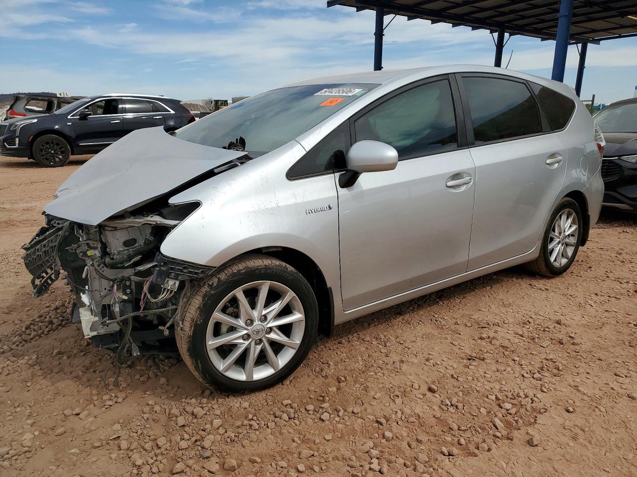 2013 Toyota Prius V Five Silver vin: JTDZN3EU5D3266527
