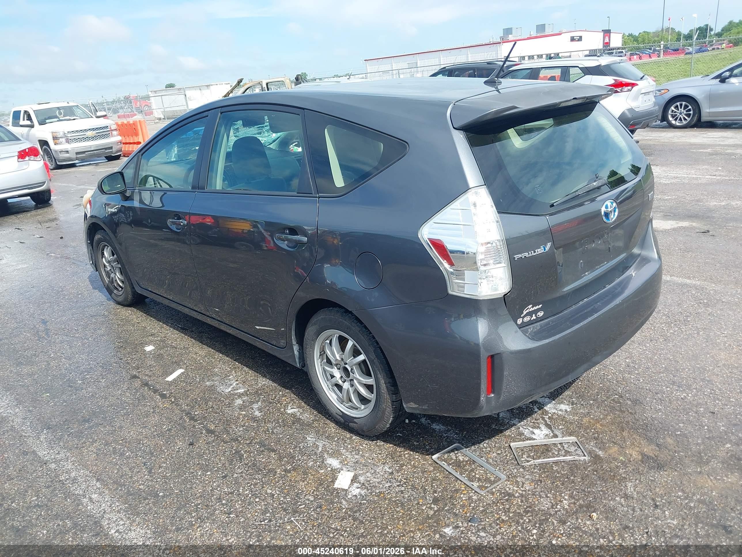 2013 Toyota Prius V Two Gray vin: JTDZN3EU5D3290083