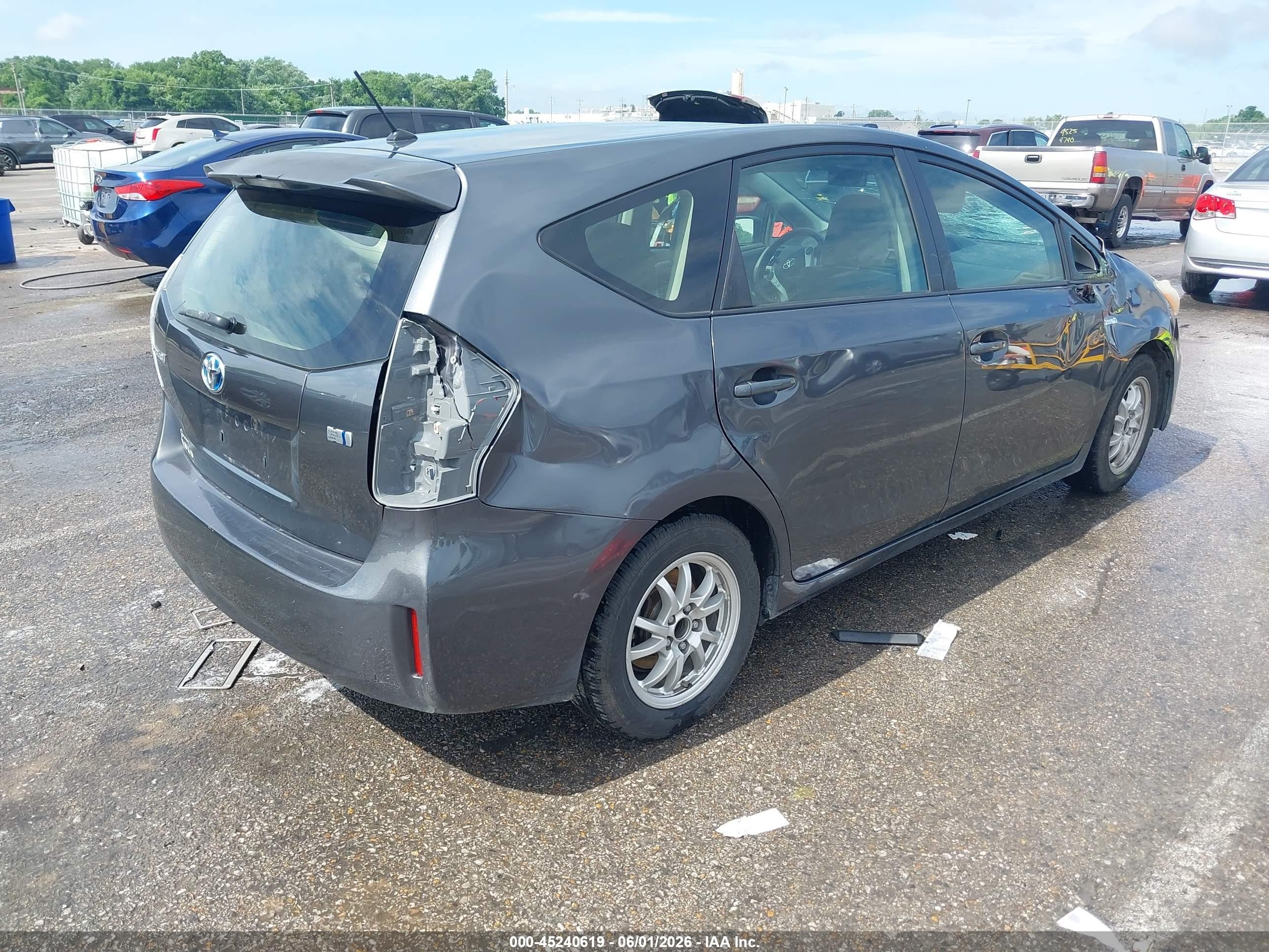 2013 Toyota Prius V Two Gray vin: JTDZN3EU5D3290083