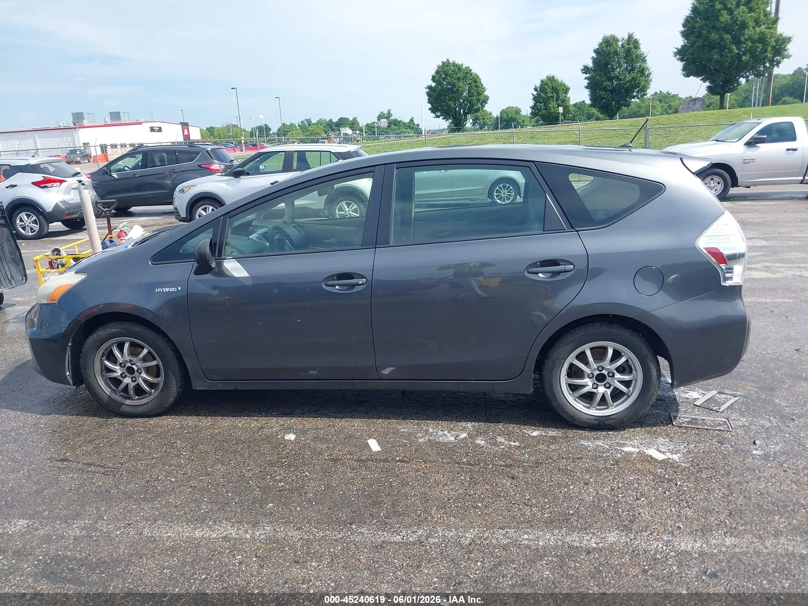 2013 Toyota Prius V Two Gray vin: JTDZN3EU5D3290083