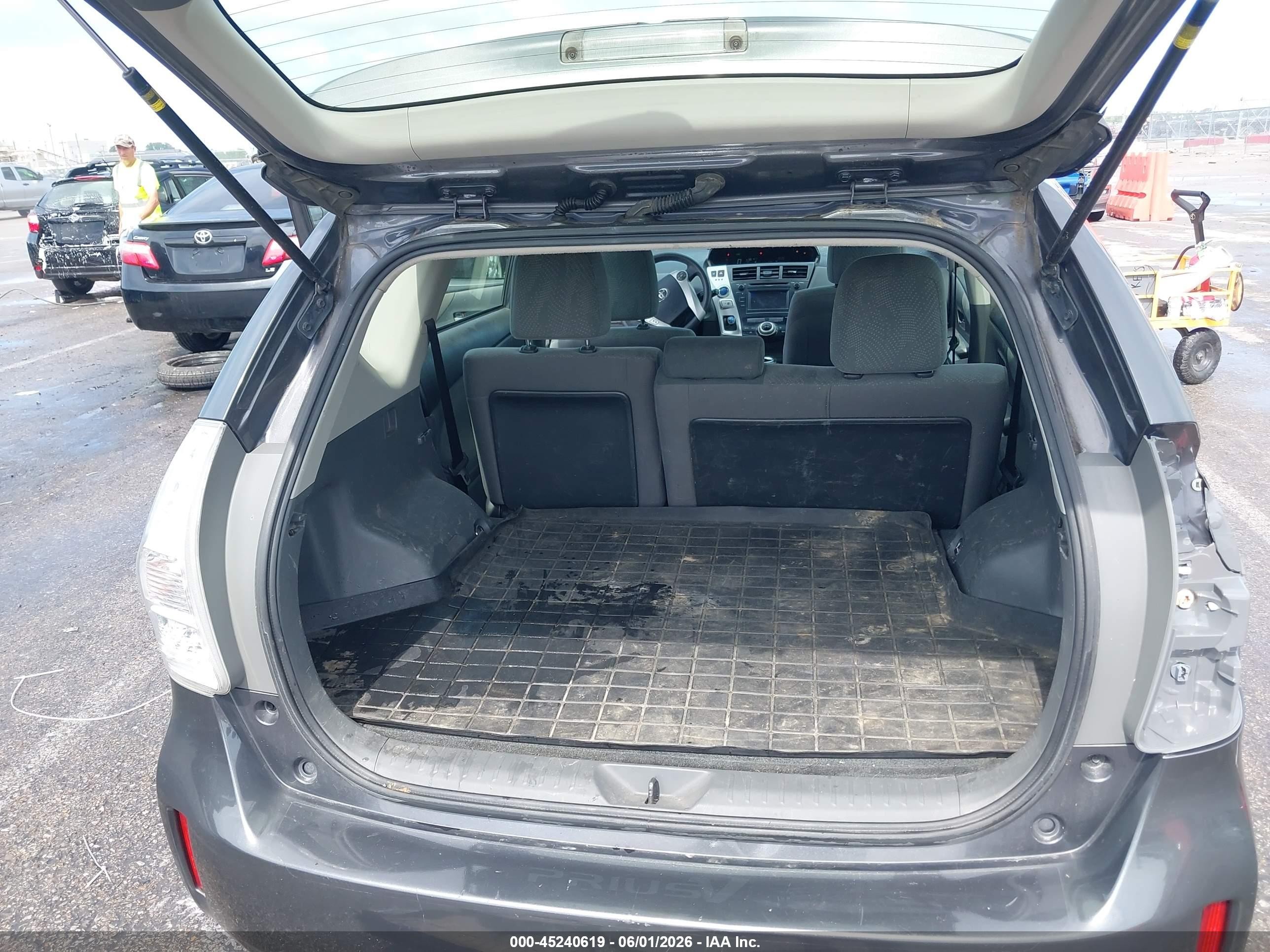 2013 Toyota Prius V Two Gray vin: JTDZN3EU5D3290083