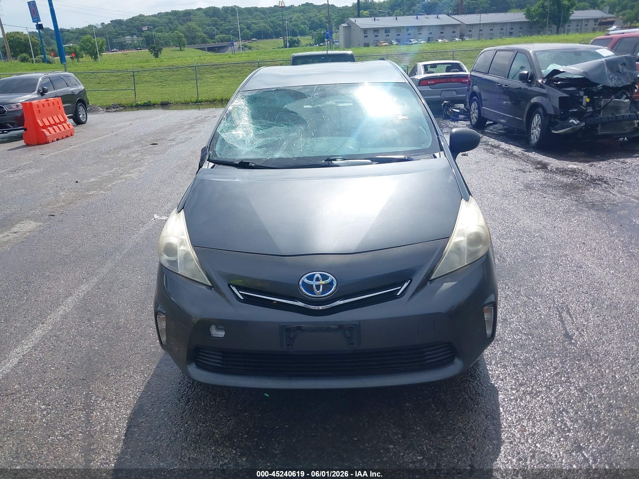 2013 Toyota Prius V Two Gray vin: JTDZN3EU5D3290083