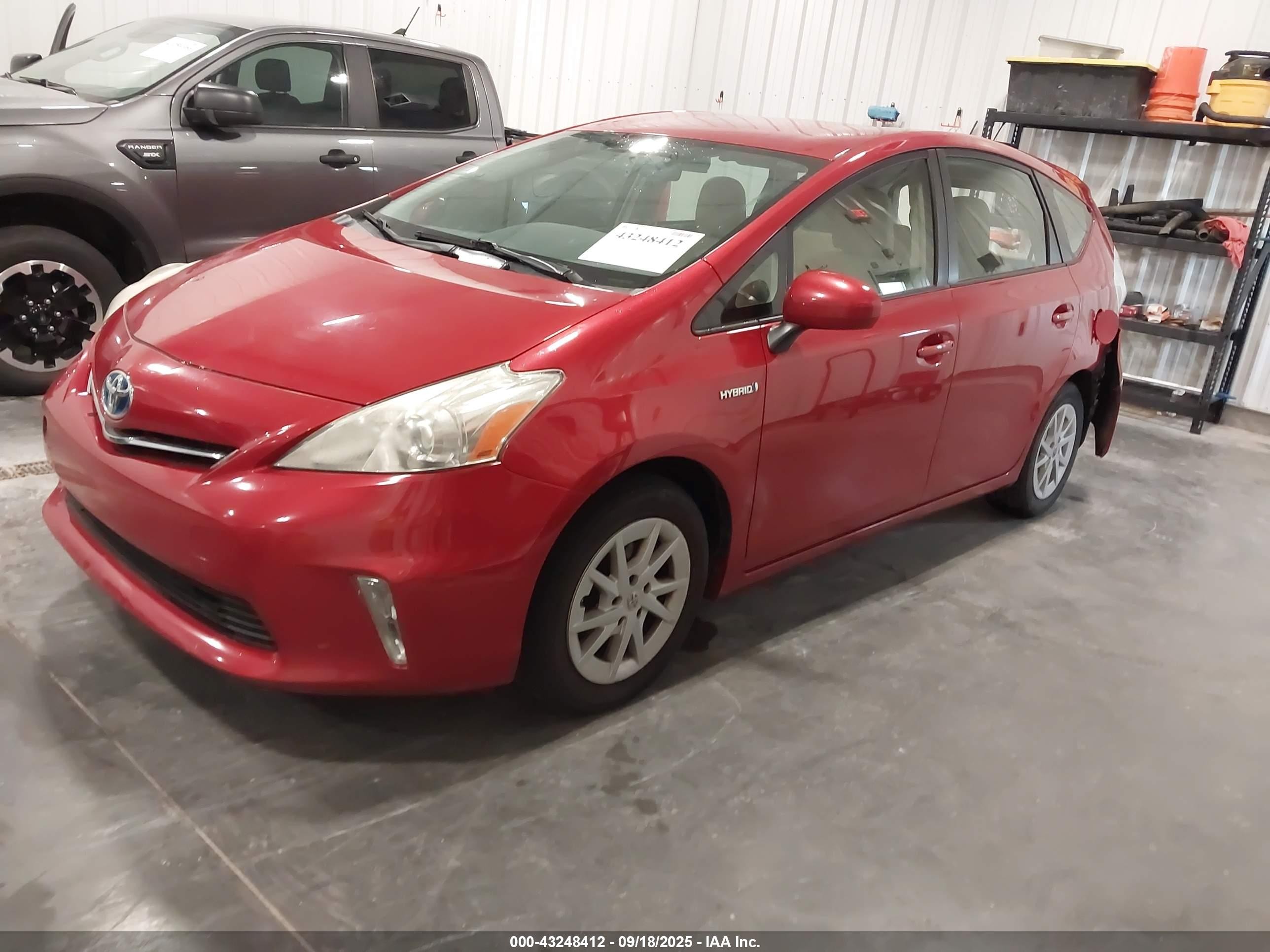 2014 Toyota Prius V Two Red vin: JTDZN3EU5E3295446
