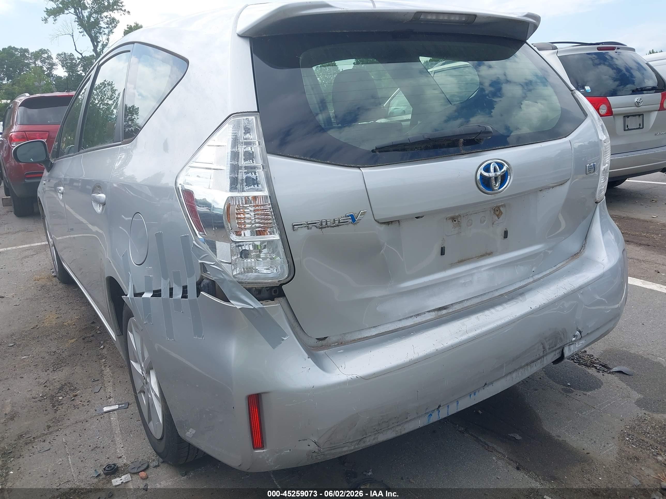 2014 Toyota Prius V Three Gray vin: JTDZN3EU5EJ009896