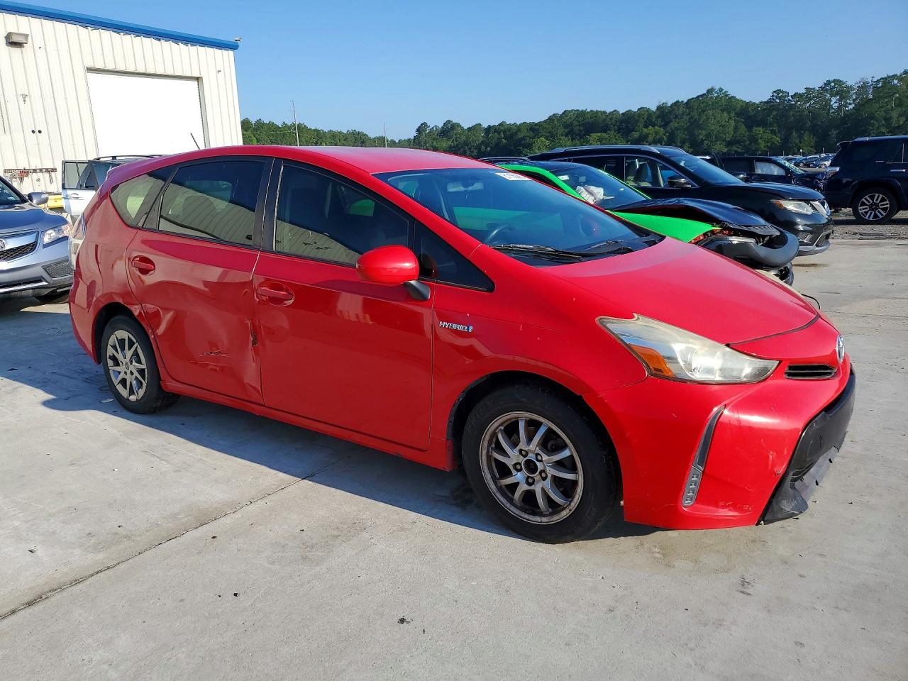 2015 Toyota Prius V Two Red vin: JTDZN3EU5FJ017112