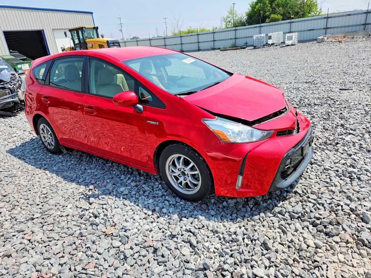 2015 Toyota Prius V Four Red vin: JTDZN3EU5FJ023007