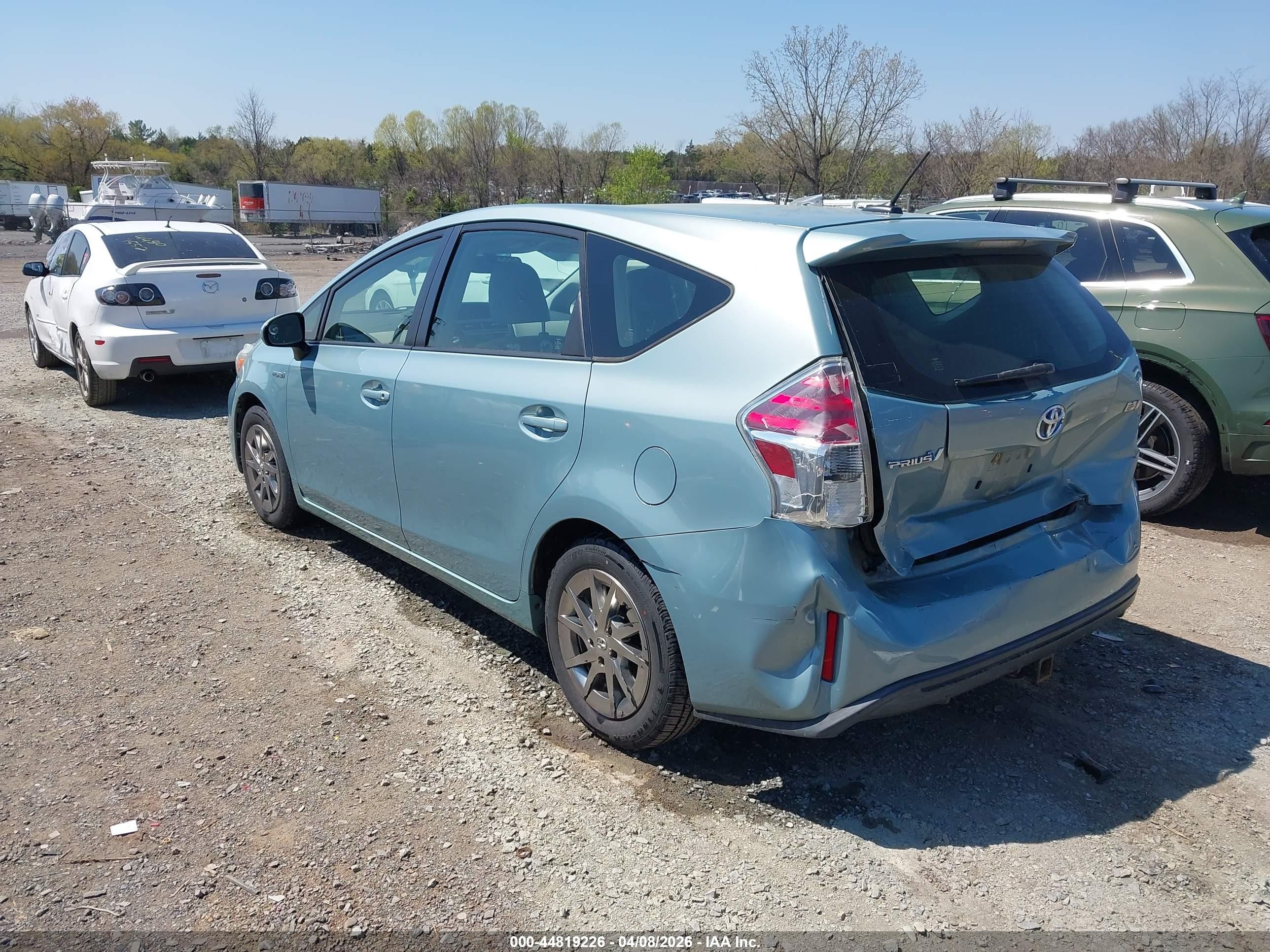 2015 Toyota Prius V Four Blue vin: JTDZN3EU5FJ026182