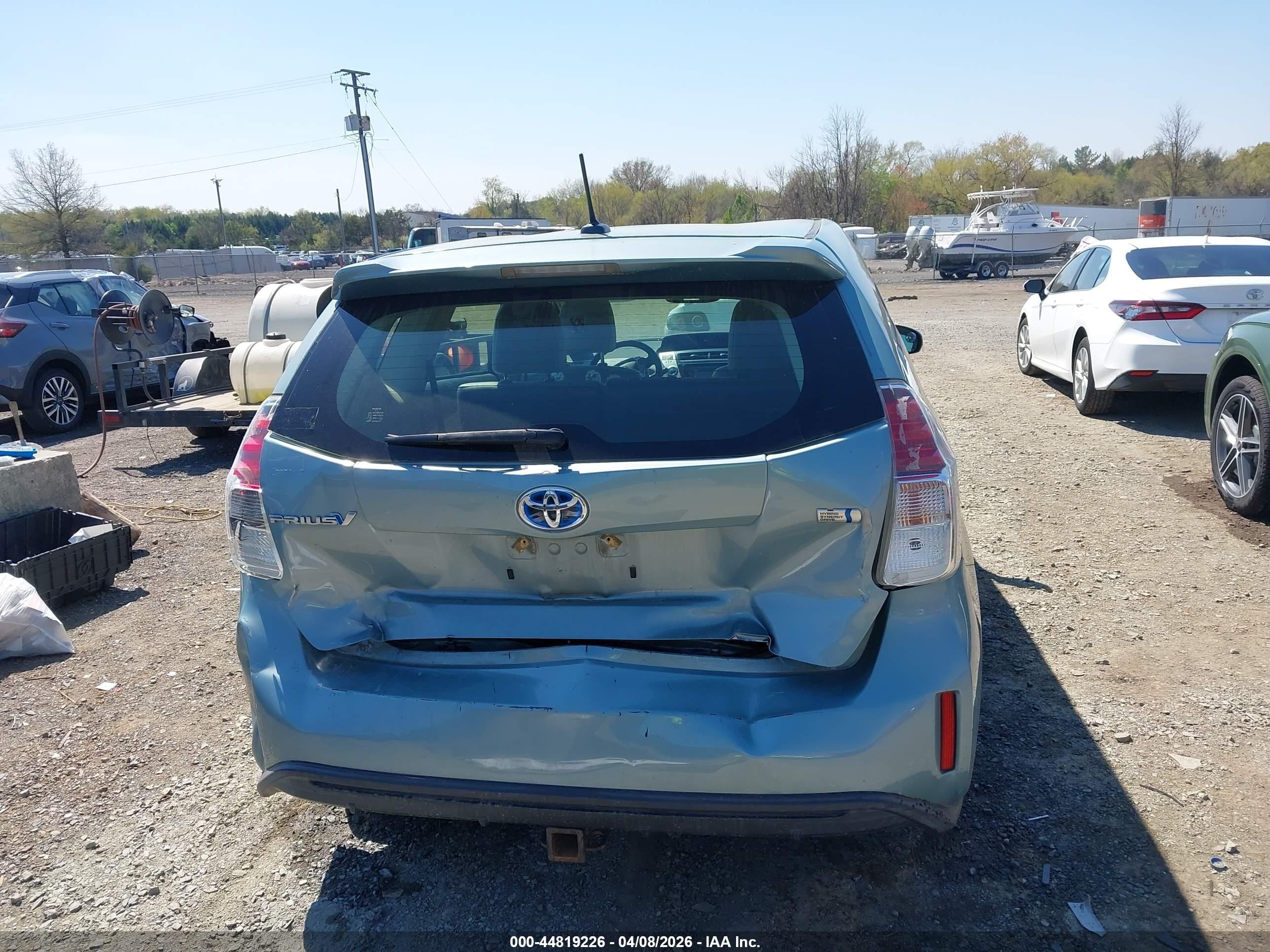 2015 Toyota Prius V Four Blue vin: JTDZN3EU5FJ026182